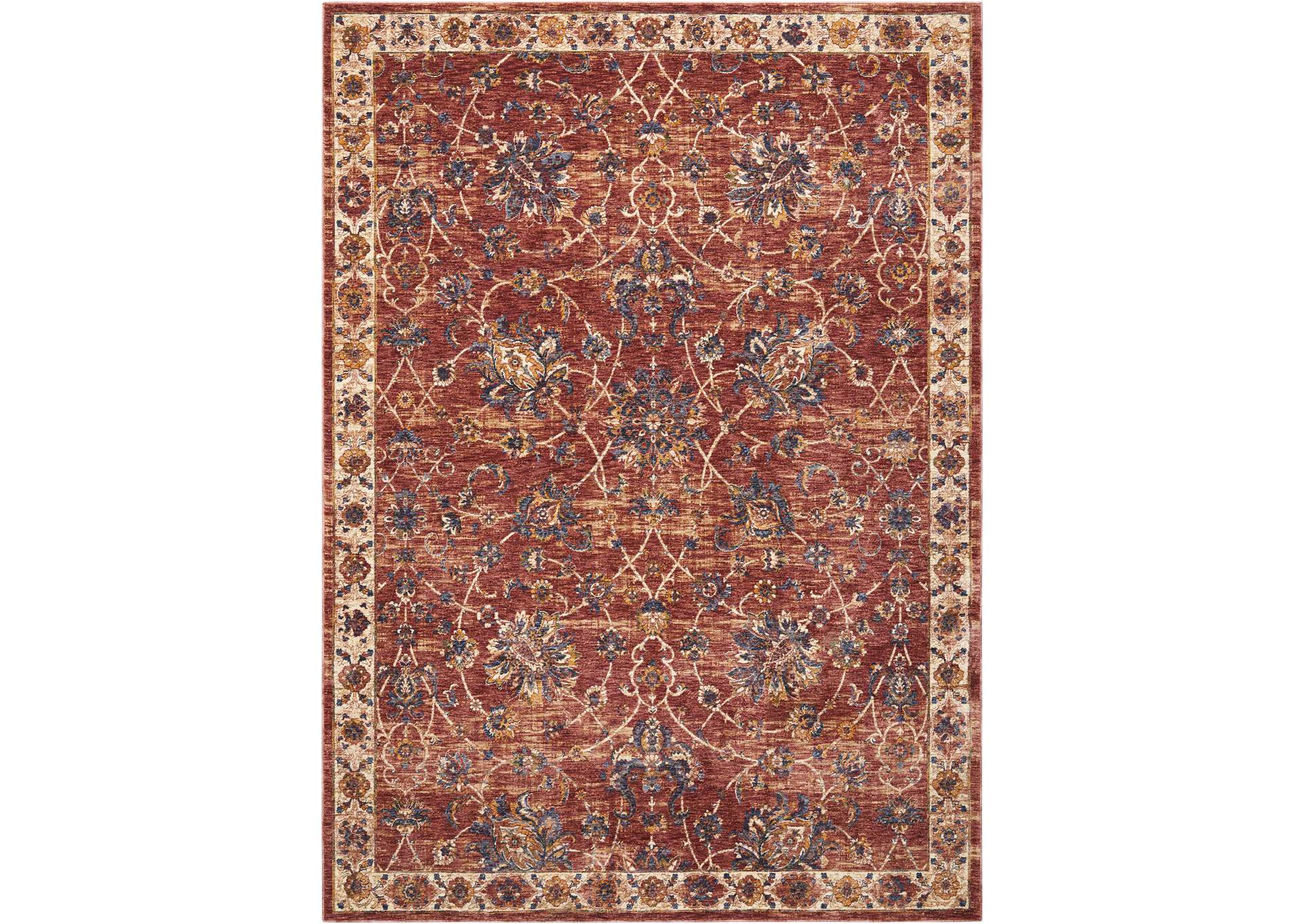 Nourison Lagos LAG02 Red 5'x8' Area Rug,Nourison