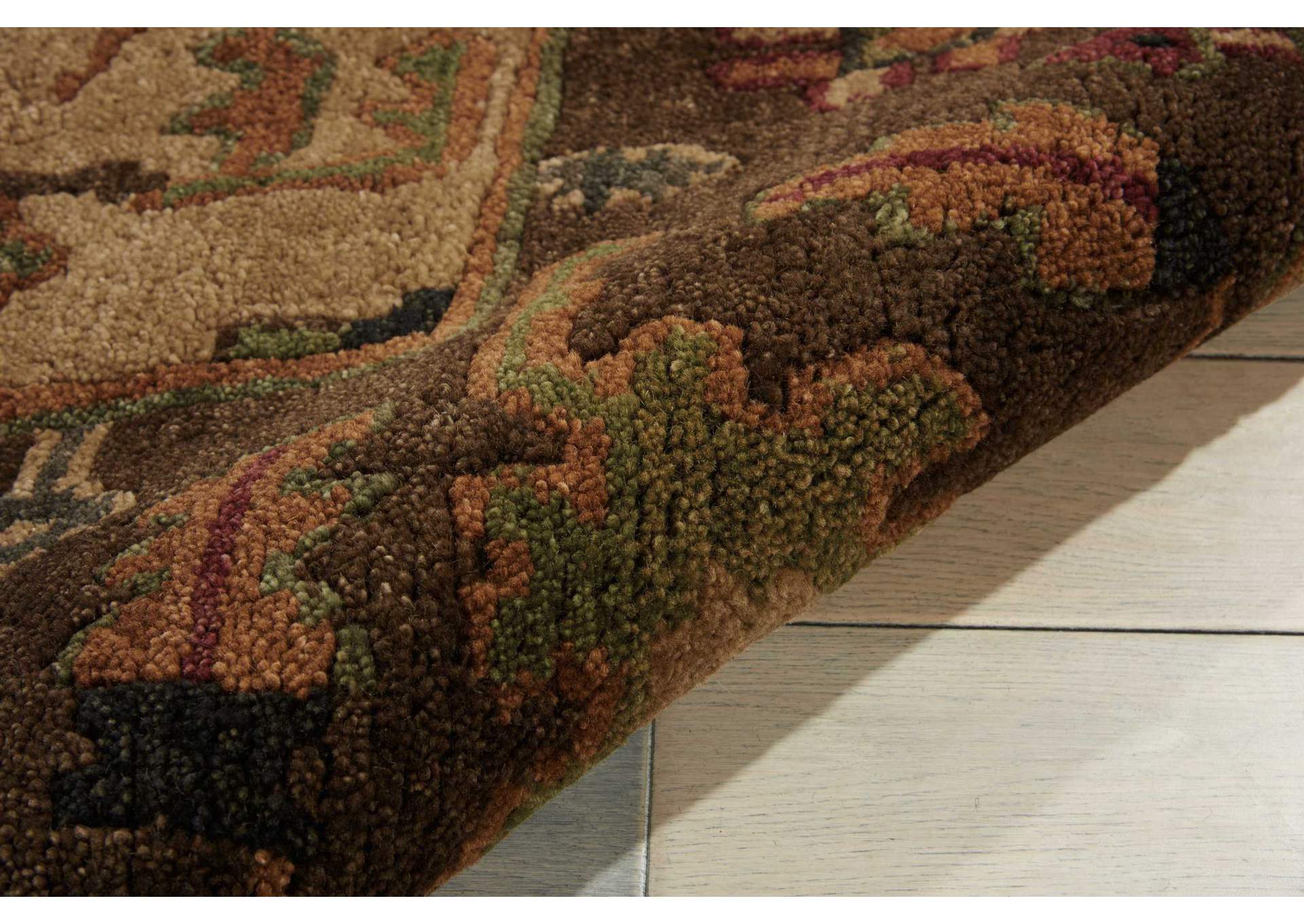 Nourison Tahoe TA01 Beige 8' Runner Hallway Rug,Nourison