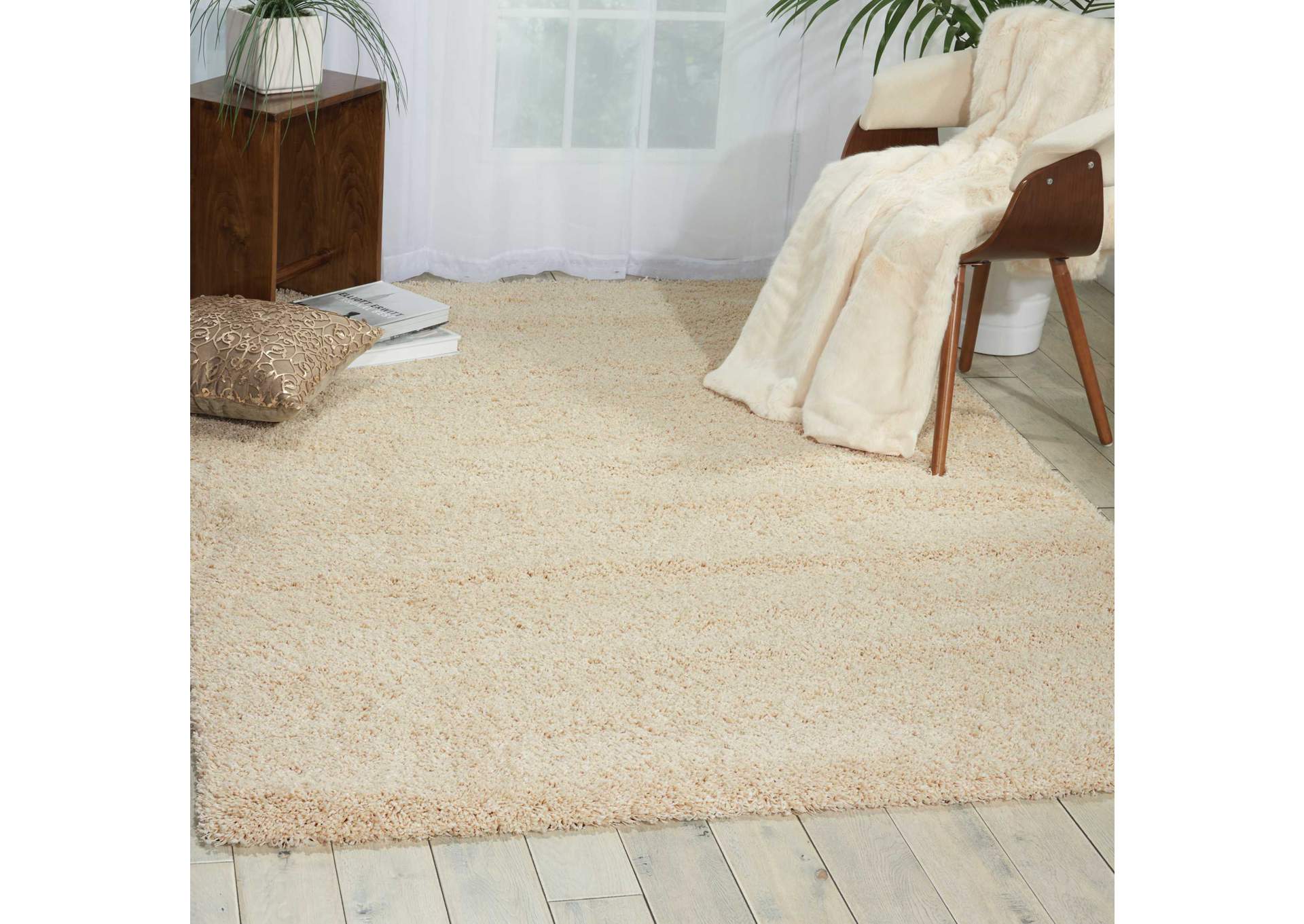 Nourison Amore AMOR1 Beige 4'x6' Area Rug,Nourison