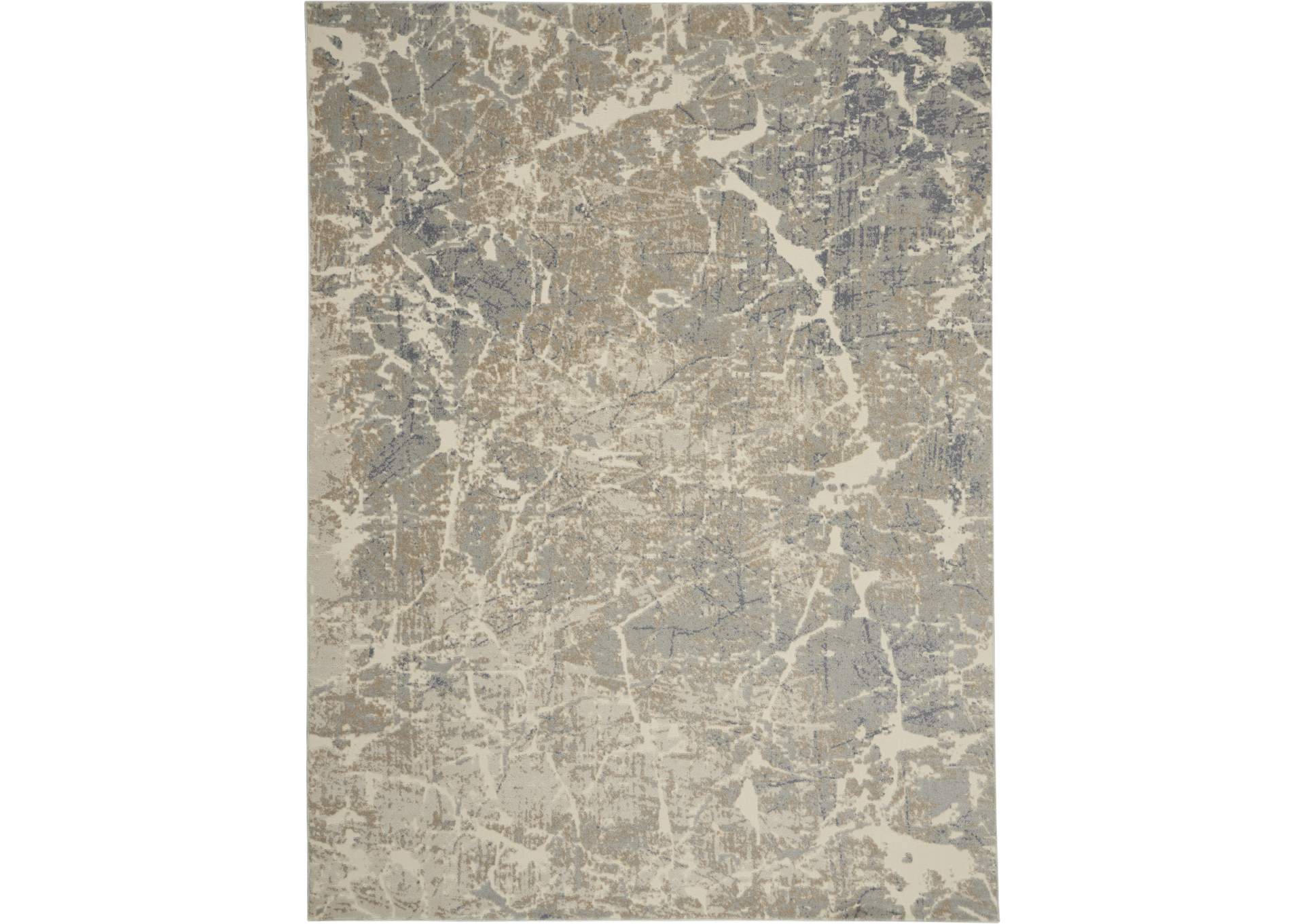 kathy ireland Home Sahara KI393 Beige and Ivory 8'x11' Large Rug,Nourison