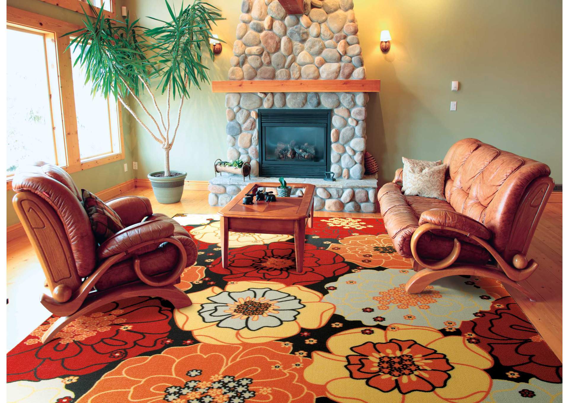 Nourison Home & Garden RS021 Black 5'x8' Area Rug,Nourison