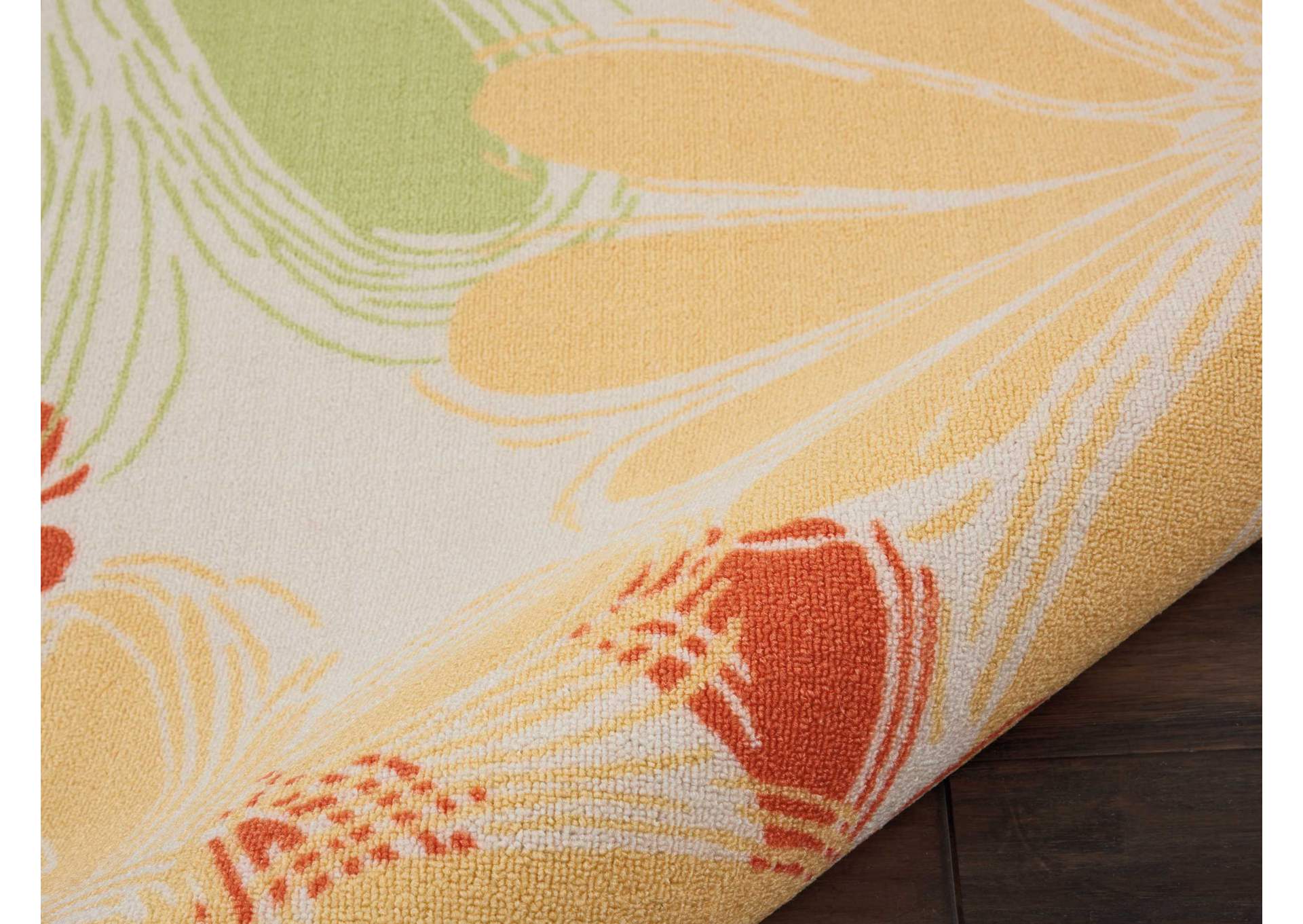 Nourison Home & Garden RS022 Multicolor 8' Runner Hallway Rug,Nourison