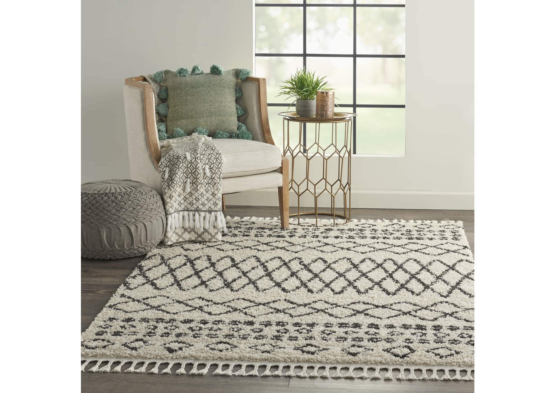 Nourison Moroccan Shag 5' x 8' Area Rug,Nourison