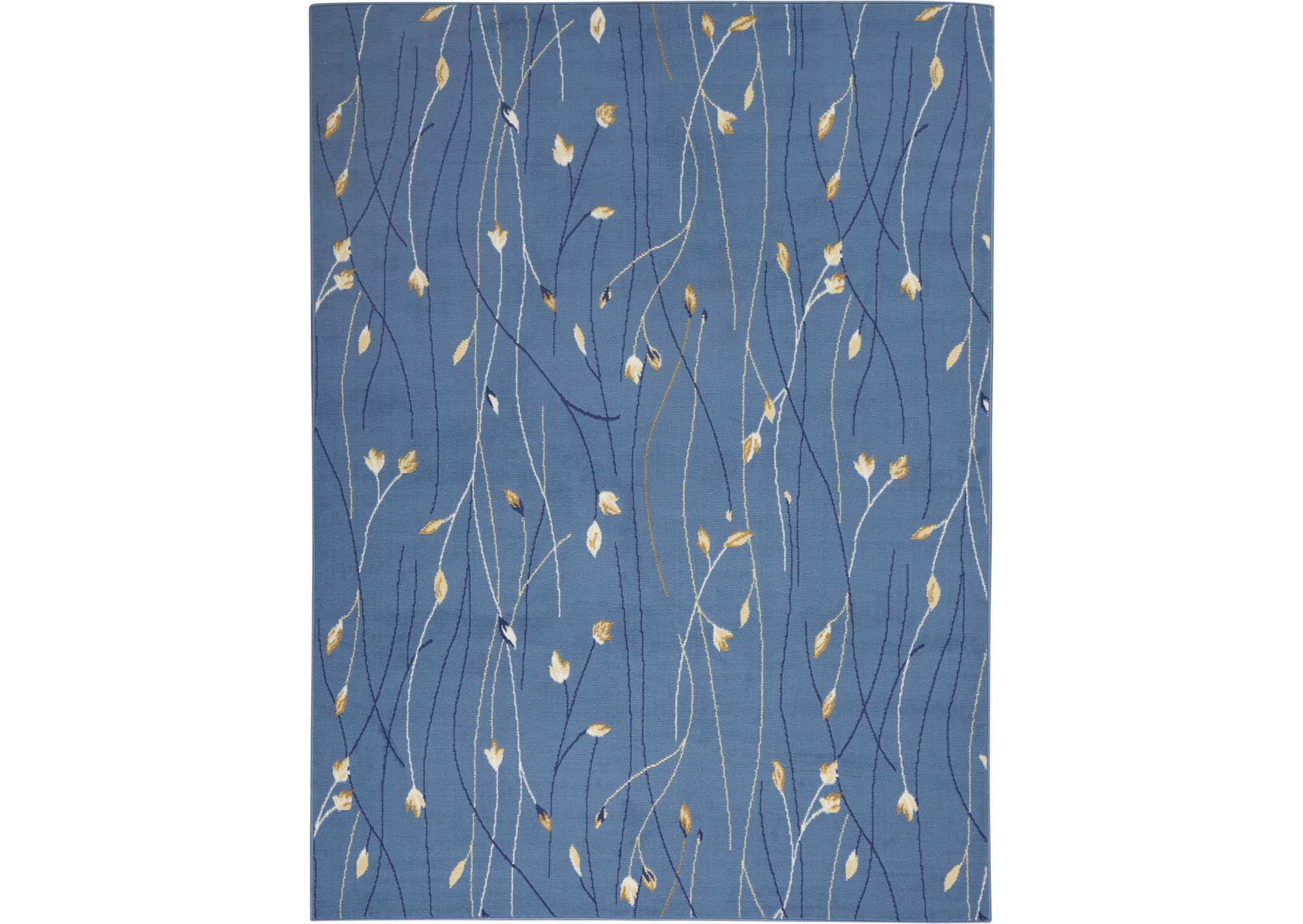 Nourison Grafix GRF15 Blue 5'x7' Area Rug,Nourison