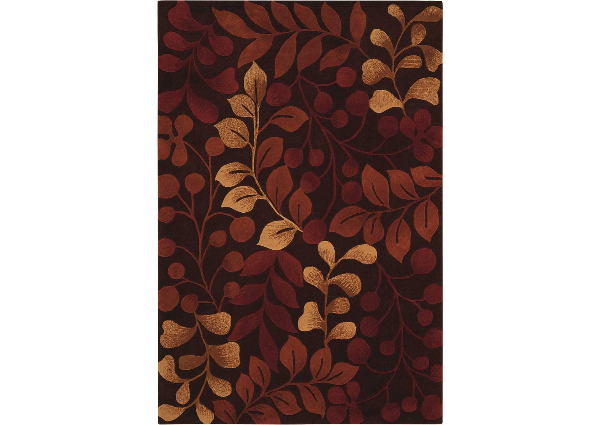 Nourison Contour CON02 Brown 8'x11' Rug,Nourison