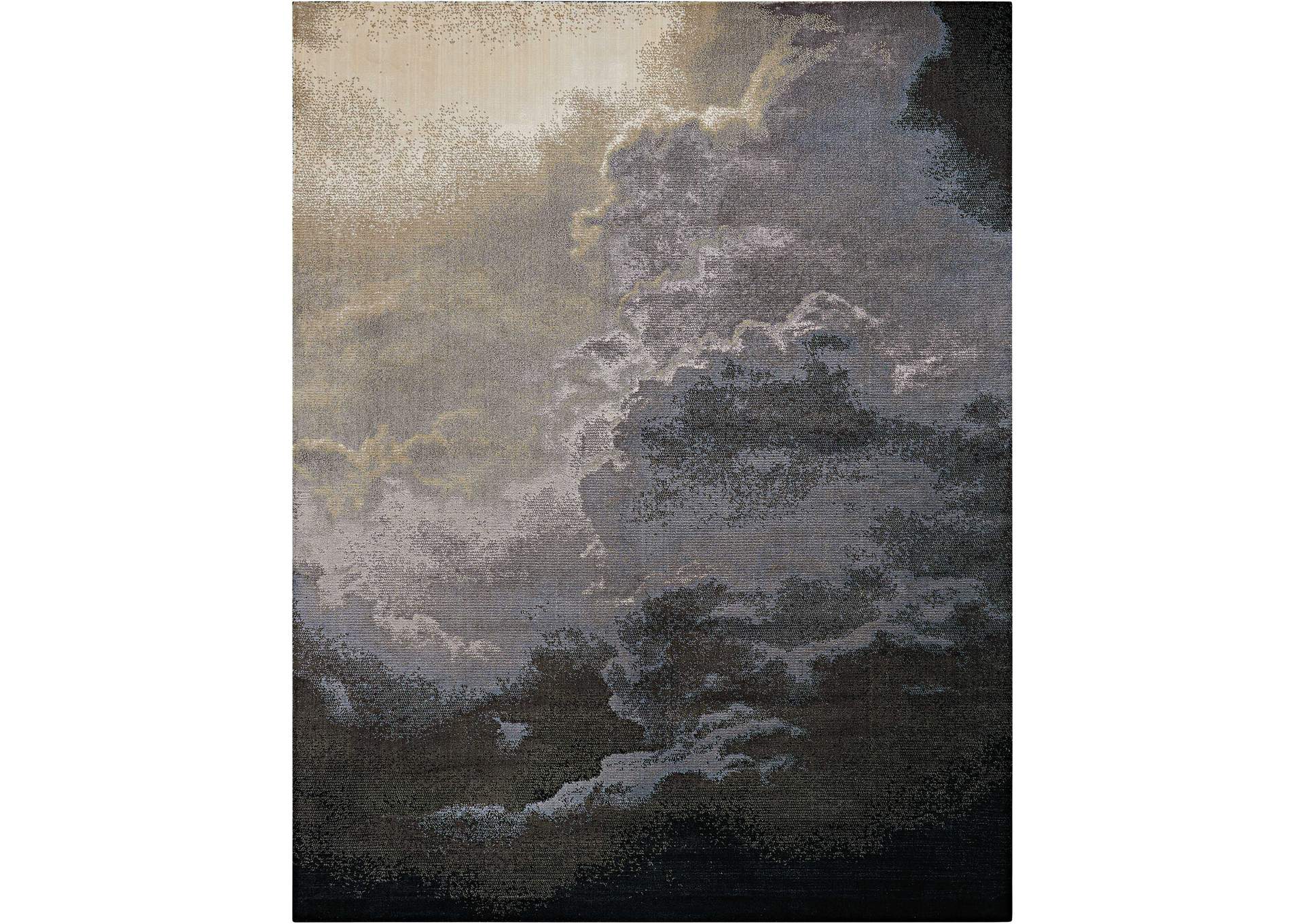 Nourison Twilight TWI18 Black and Grey 9'x12' Oversized Rug,Nourison