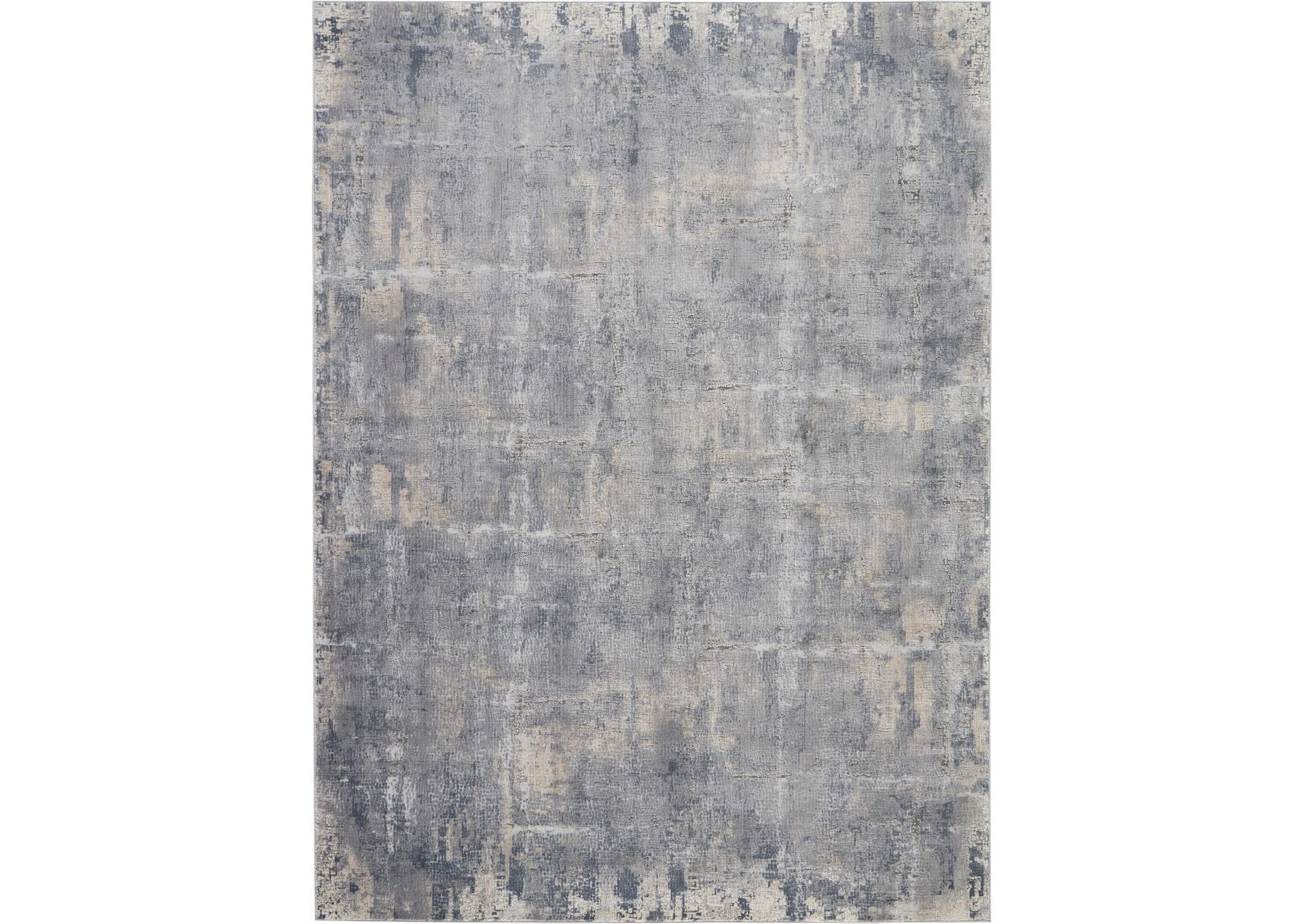 Nourison Rustic Textures RUS06 Grey and Beige 8'x11' Oversized Rug,Nourison