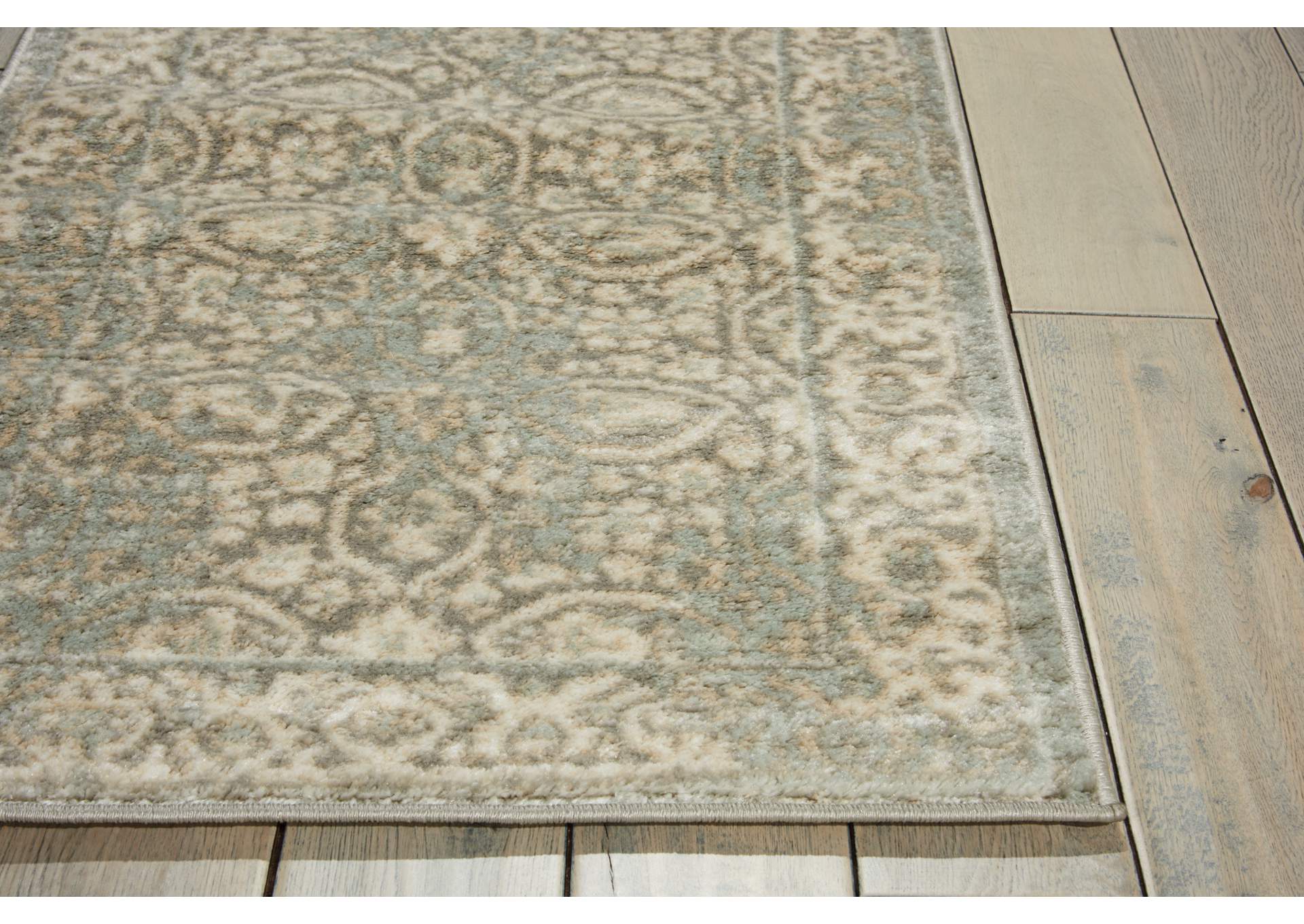 Nourison Euphoria EUP05 Grey 8' Round Large Rug,Nourison