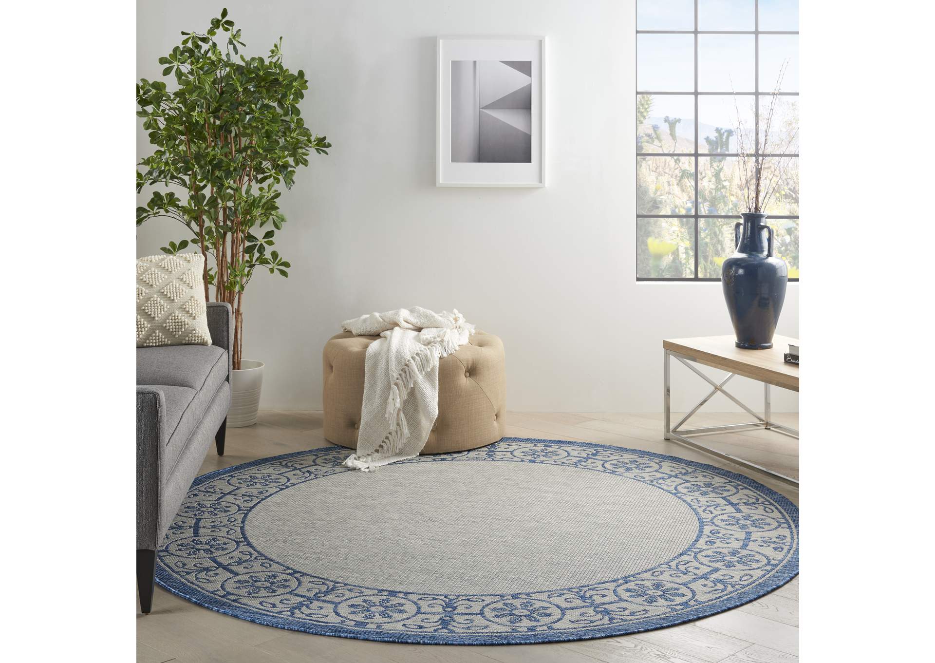 Nourison Country Side 8' Round Area Rug,Nourison