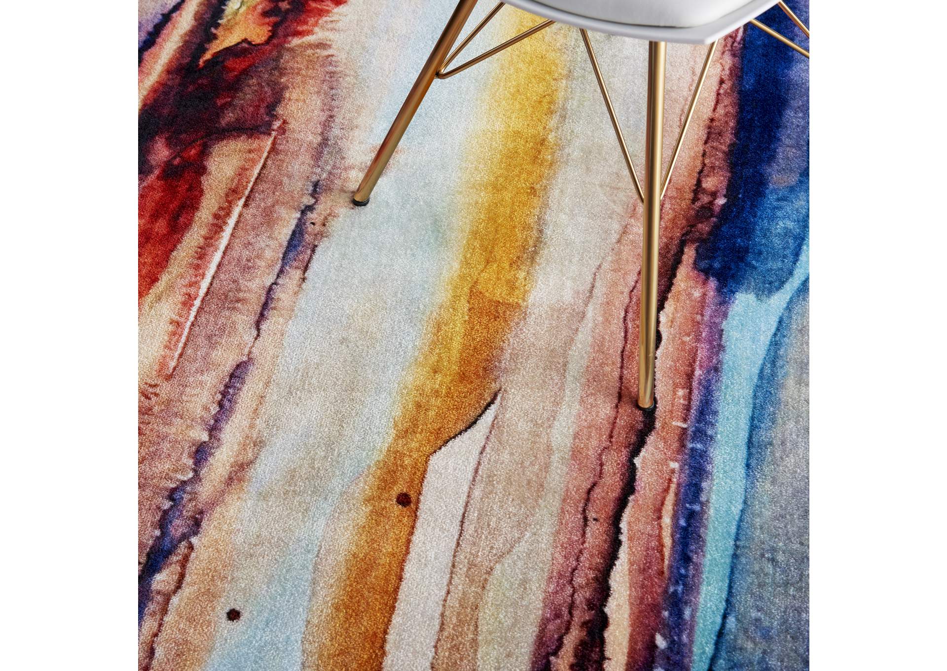 Nourison Le Reve LER01 Multicolor 5'x7' PhotoReal Area Rug,Nourison