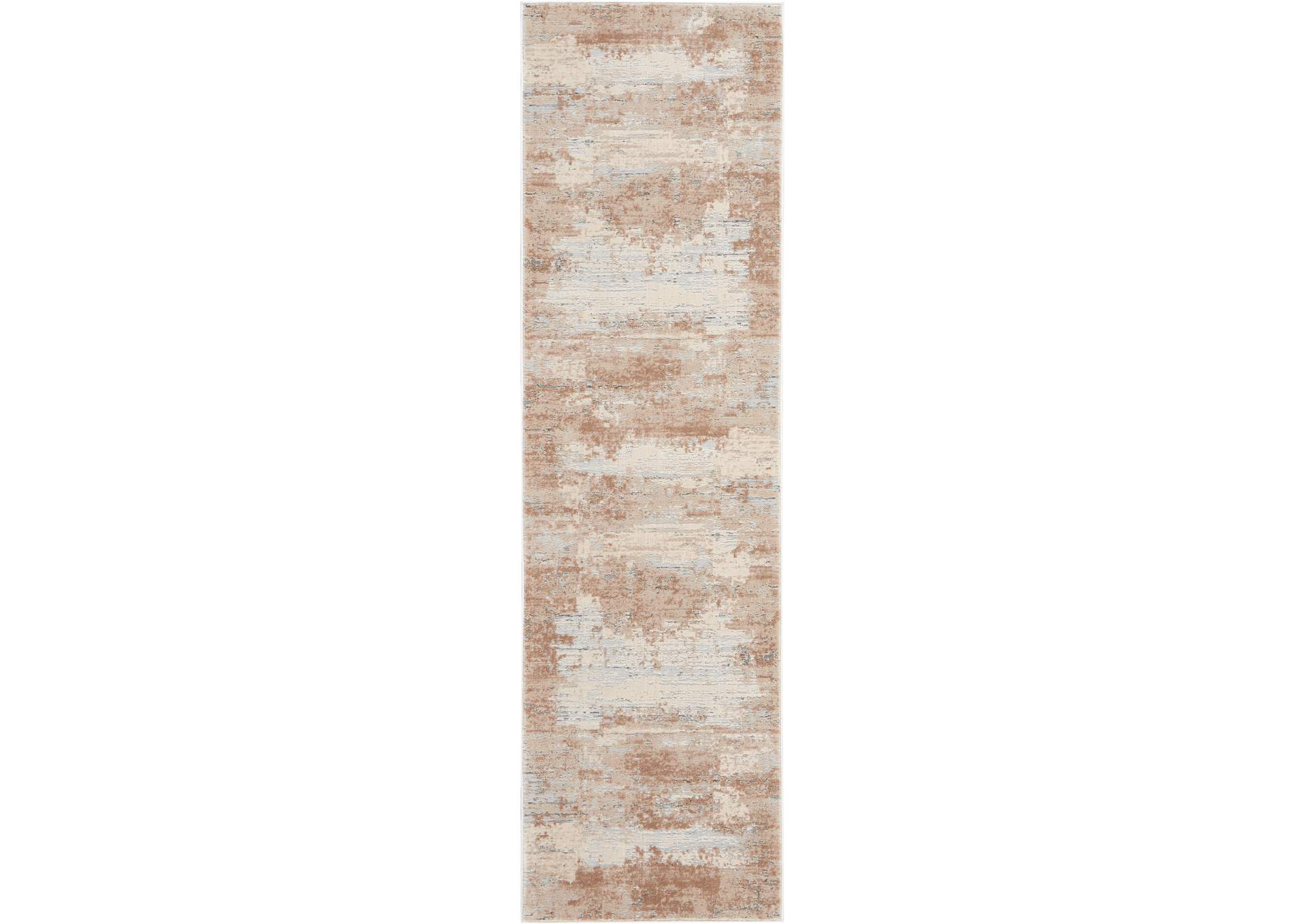 Nourison Rustic Textures RUS03 Beige 8' Runner Hallway Rug,Nourison