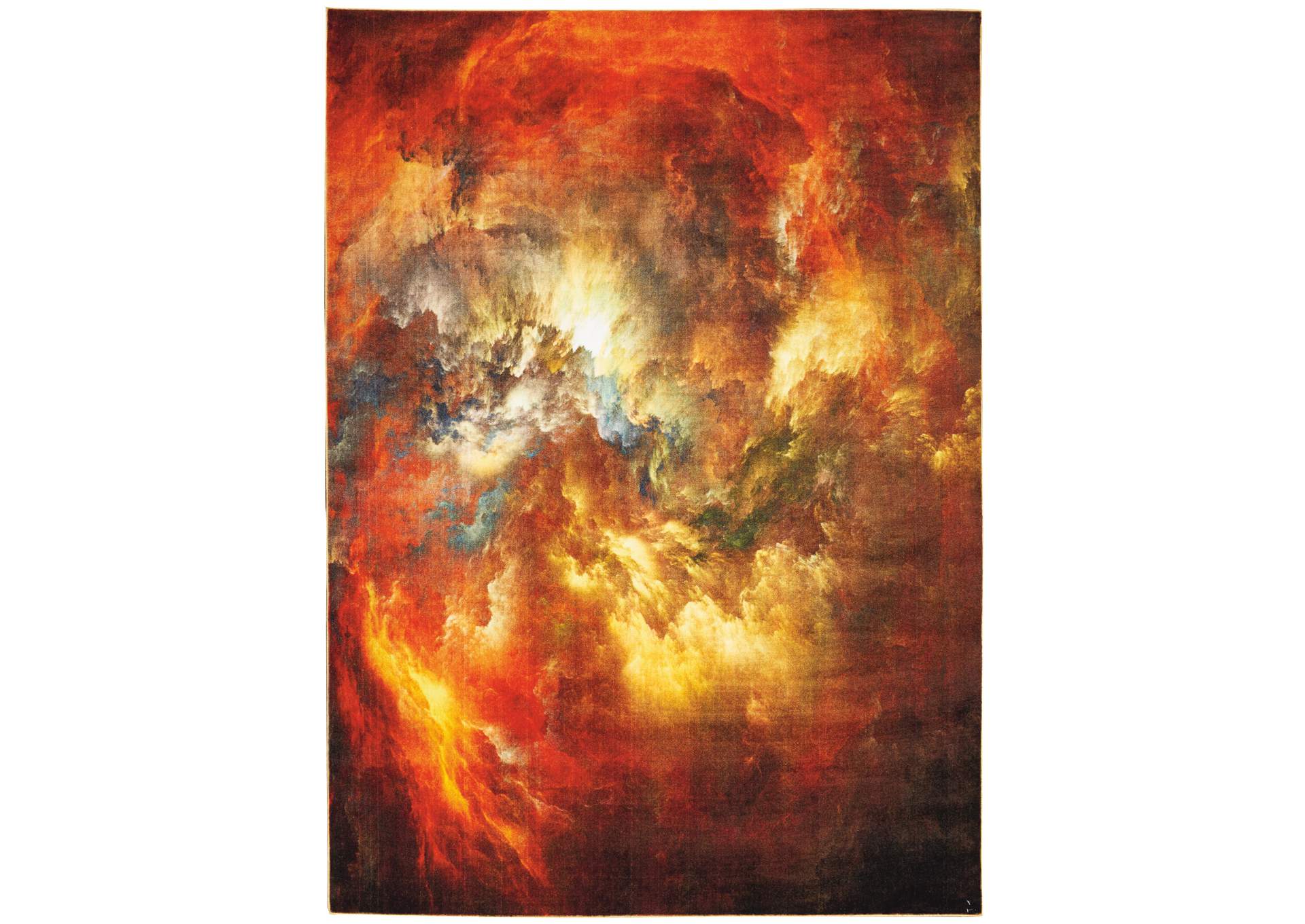 Nourison Le Reve LER07 Red and Brown 4'x6' PhotoReal Area Rug,Nourison