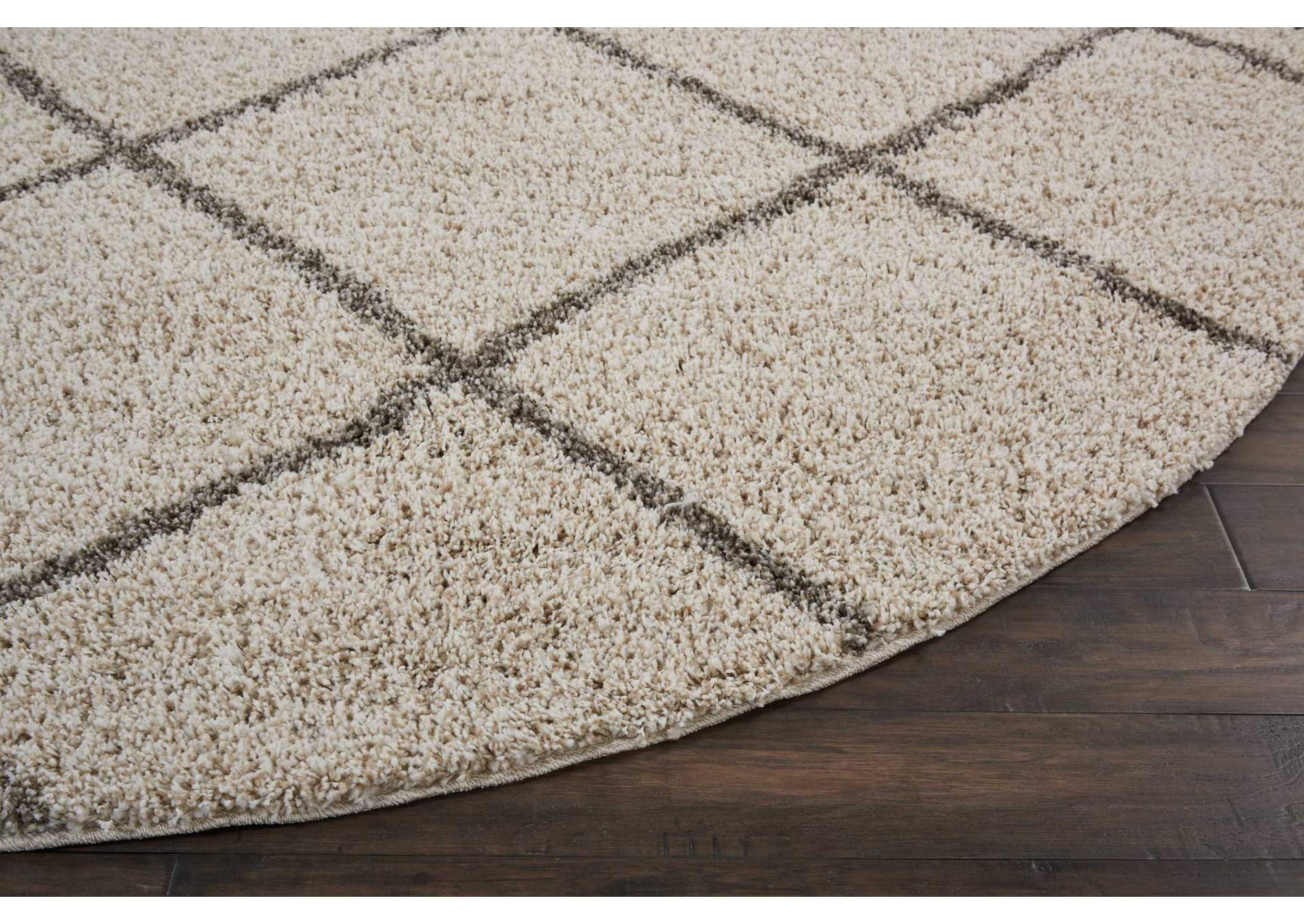 Nourison Brisbane BRI03 Beige 8' Round Rug,Nourison