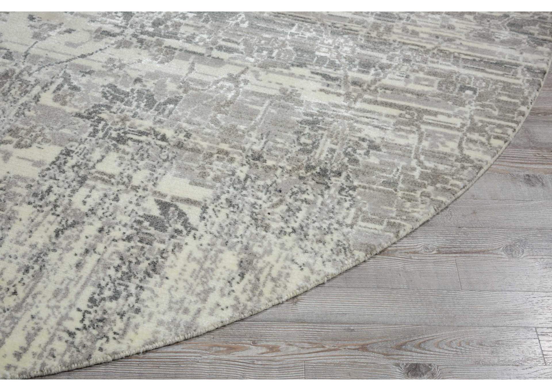 Nourison Twilight TWI02 Ivory 8' Round Large Rug,Nourison