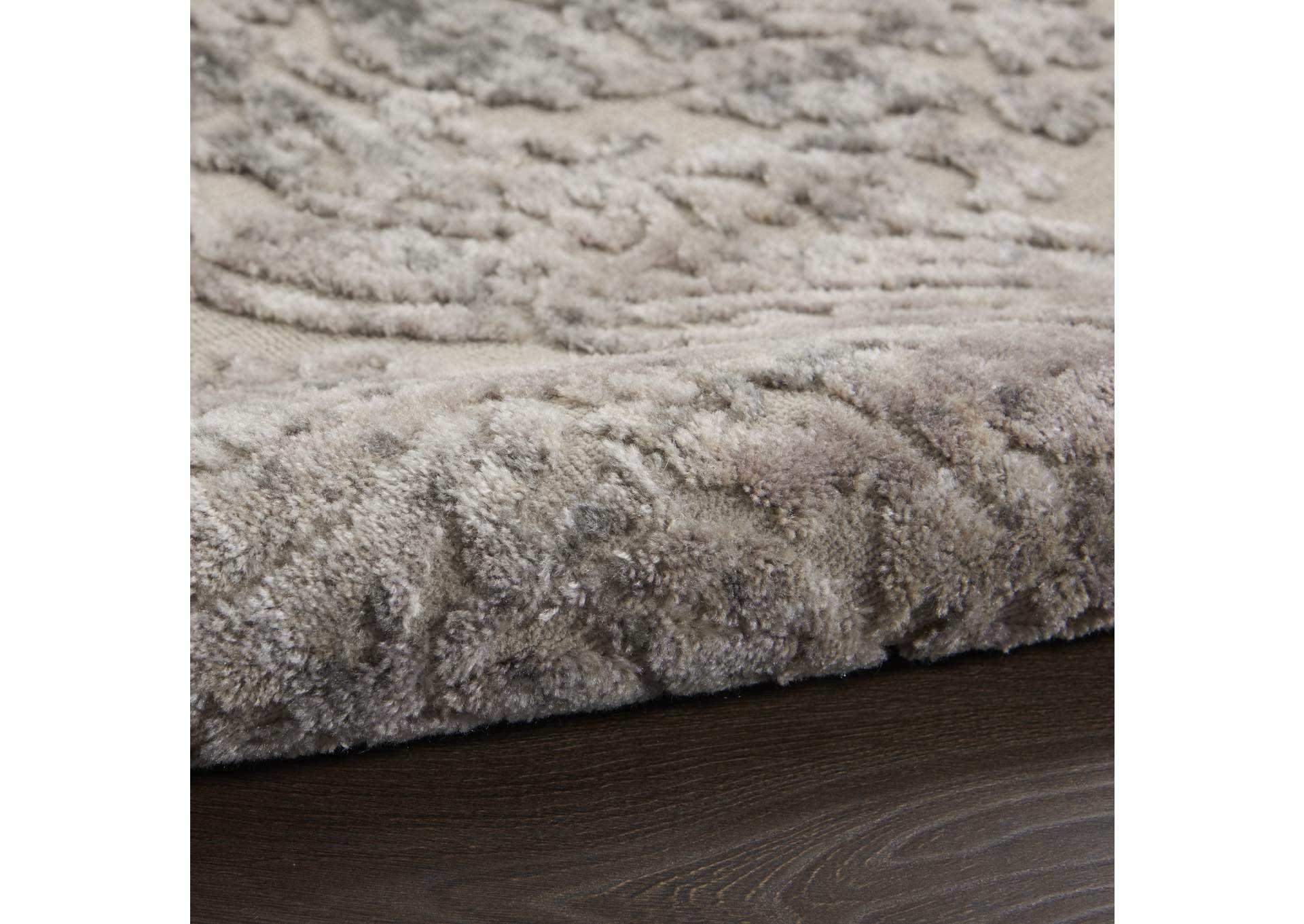 Nourison Graphic Illusions GIL09 Grey 5'x8' Area Rug,Nourison