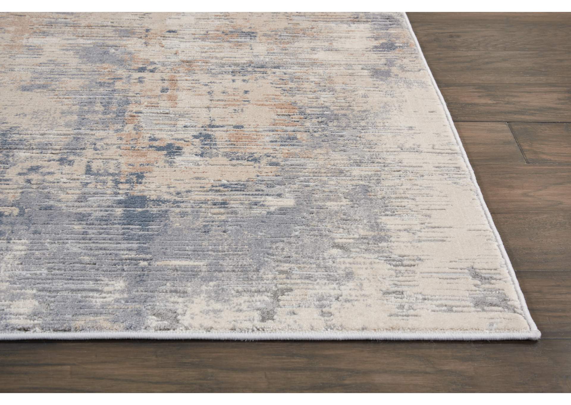 Nourison Rustic Textures RUS05 Beige and Grey 8'x11' Oversized Rug,Nourison