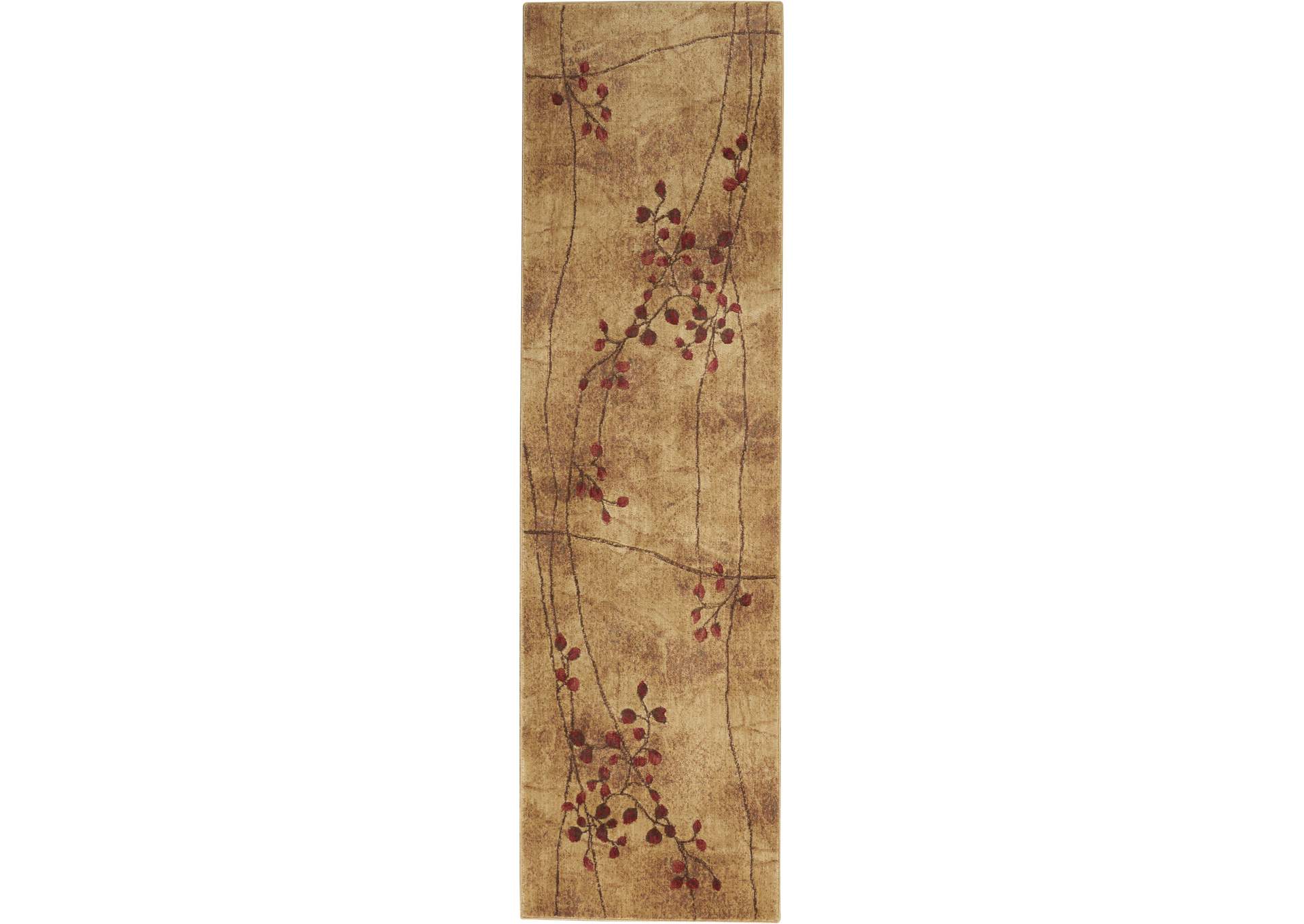 Nourison Somerset ST74 Brown 6' Runner Hallway Rug,Nourison