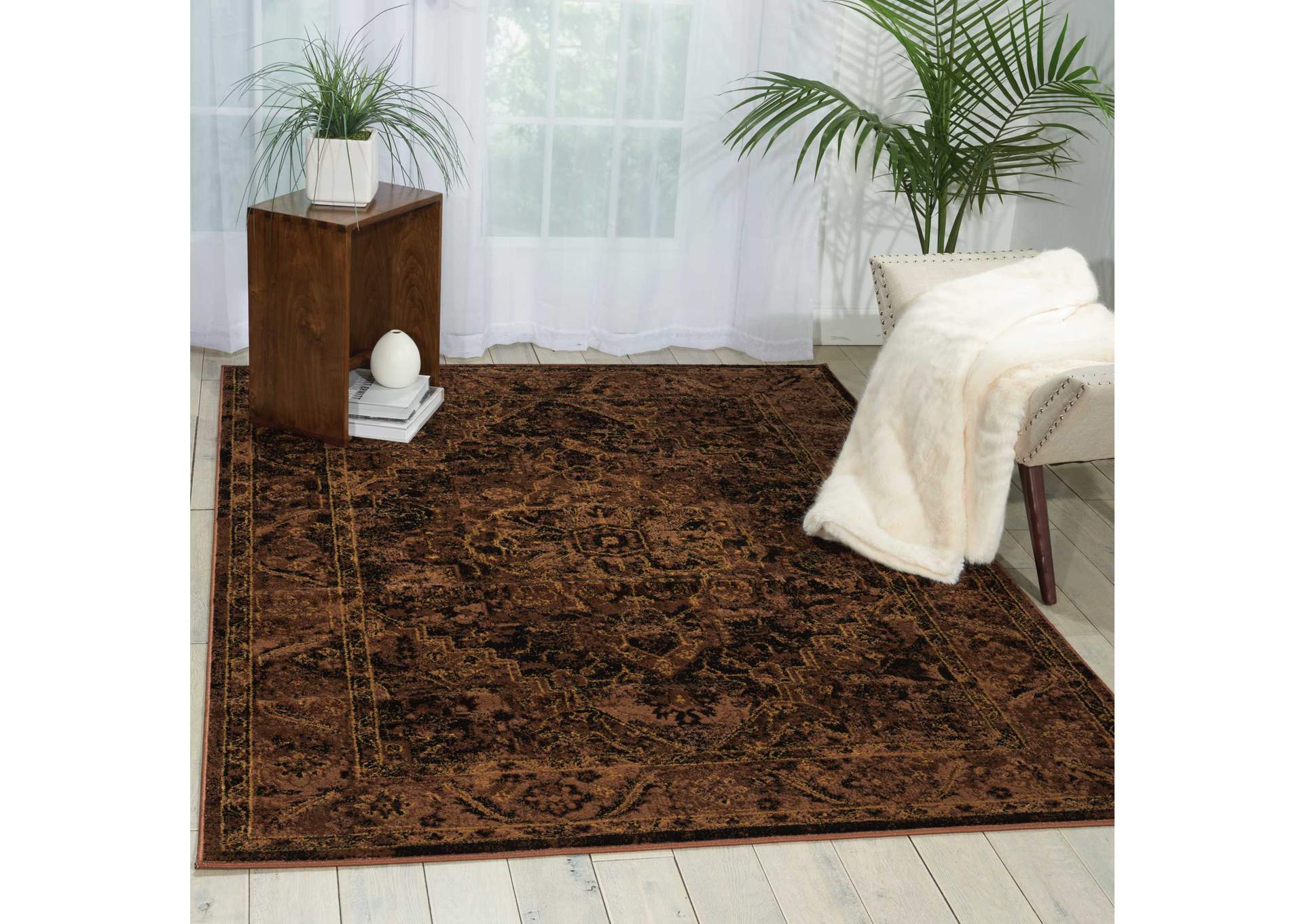 Nourison Delano DEL07 Black 8'x11' Rug,Nourison