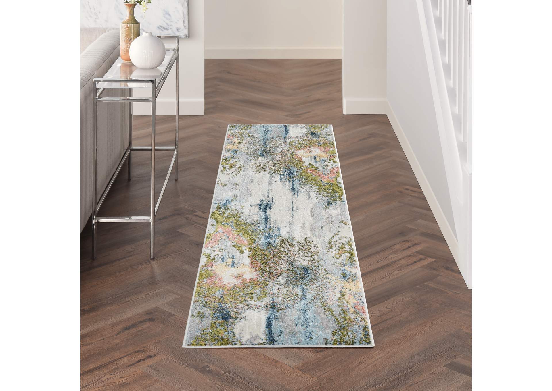 Nourison Trance 8' Runner Area Rug,Nourison