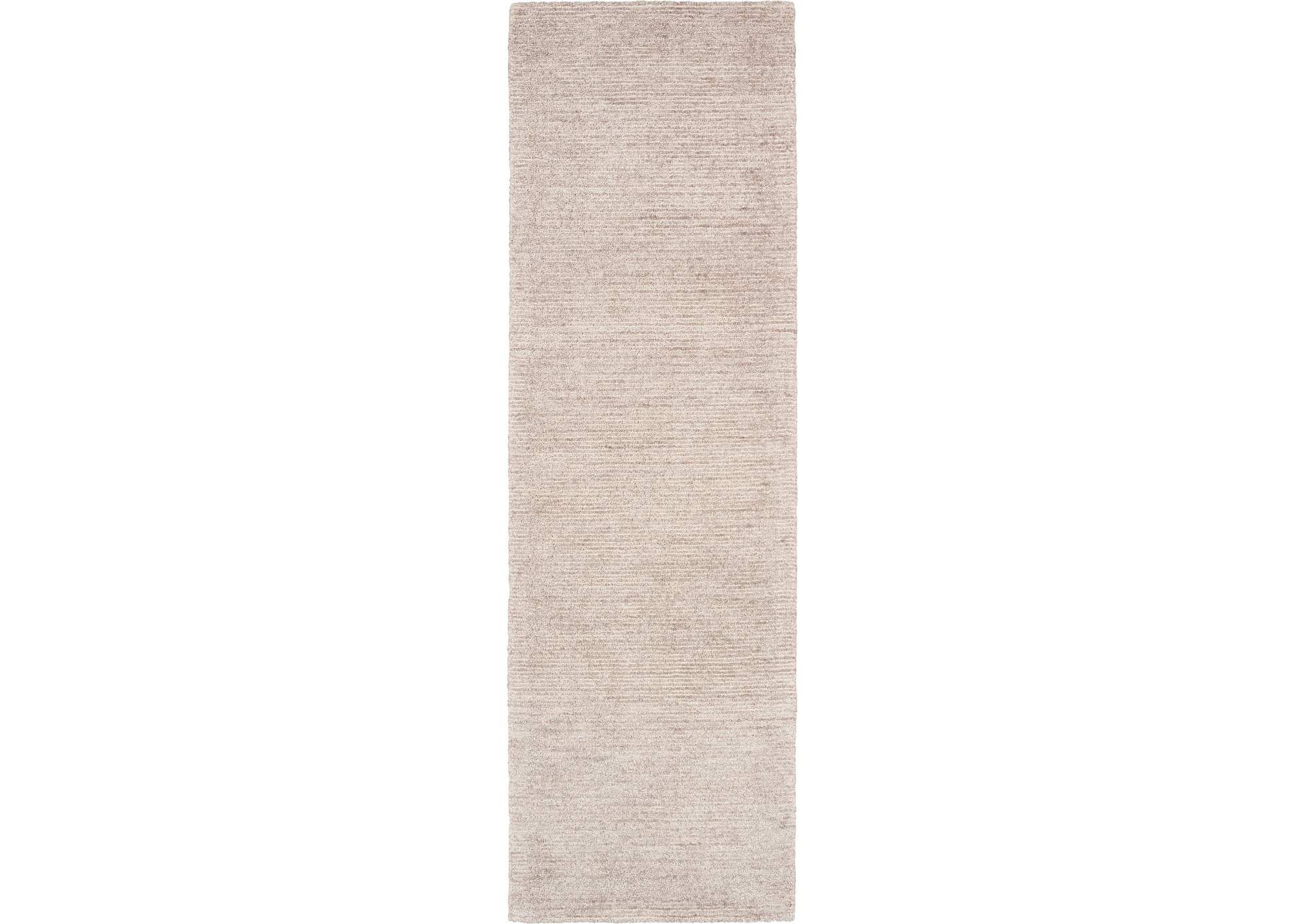 Nourison Weston WES01 Beige 8' Runner Textured Hallway Rug,Nourison