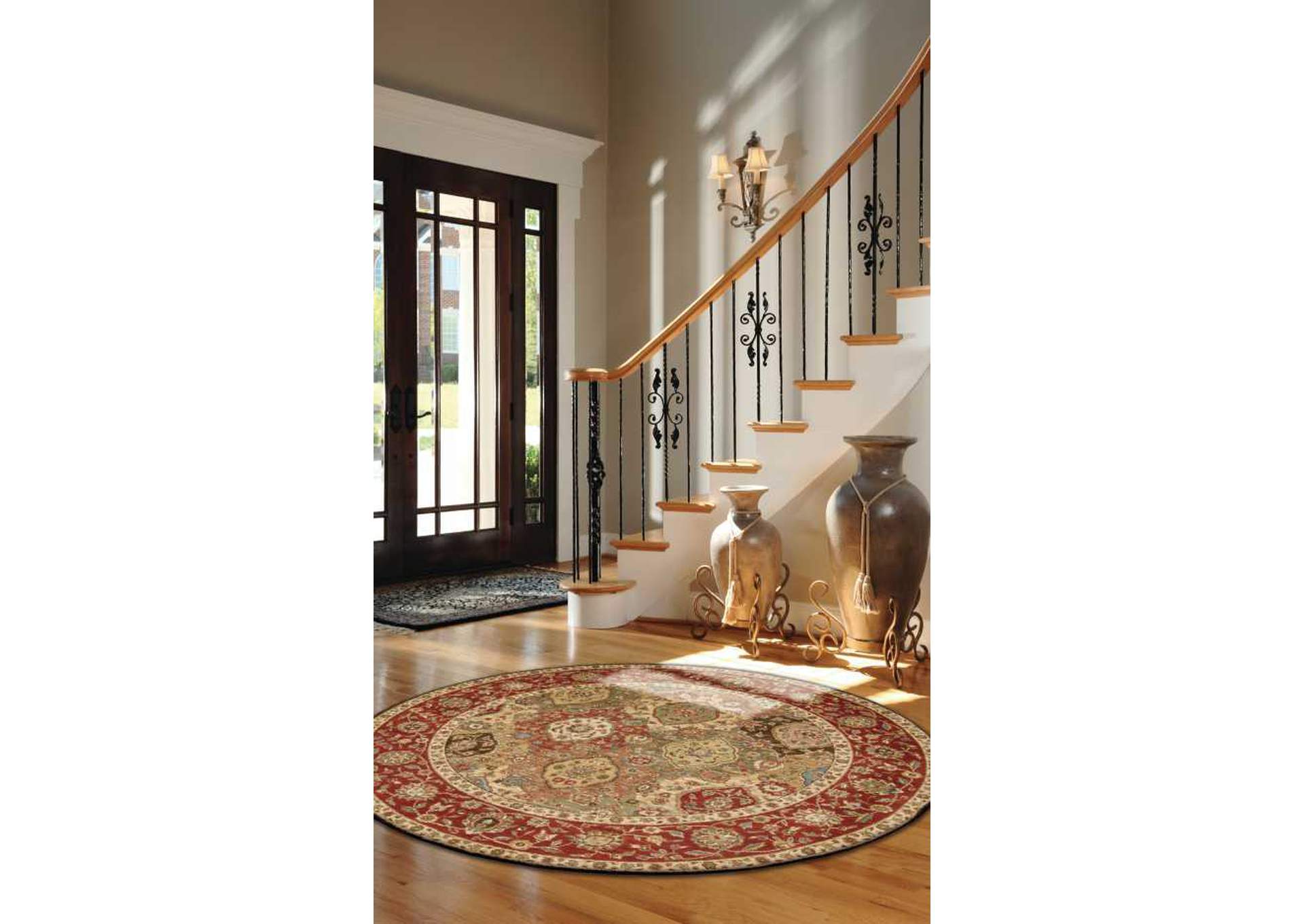 Nourison Living Treasures LI03 Multicolor 6' Round Area Rug,Nourison