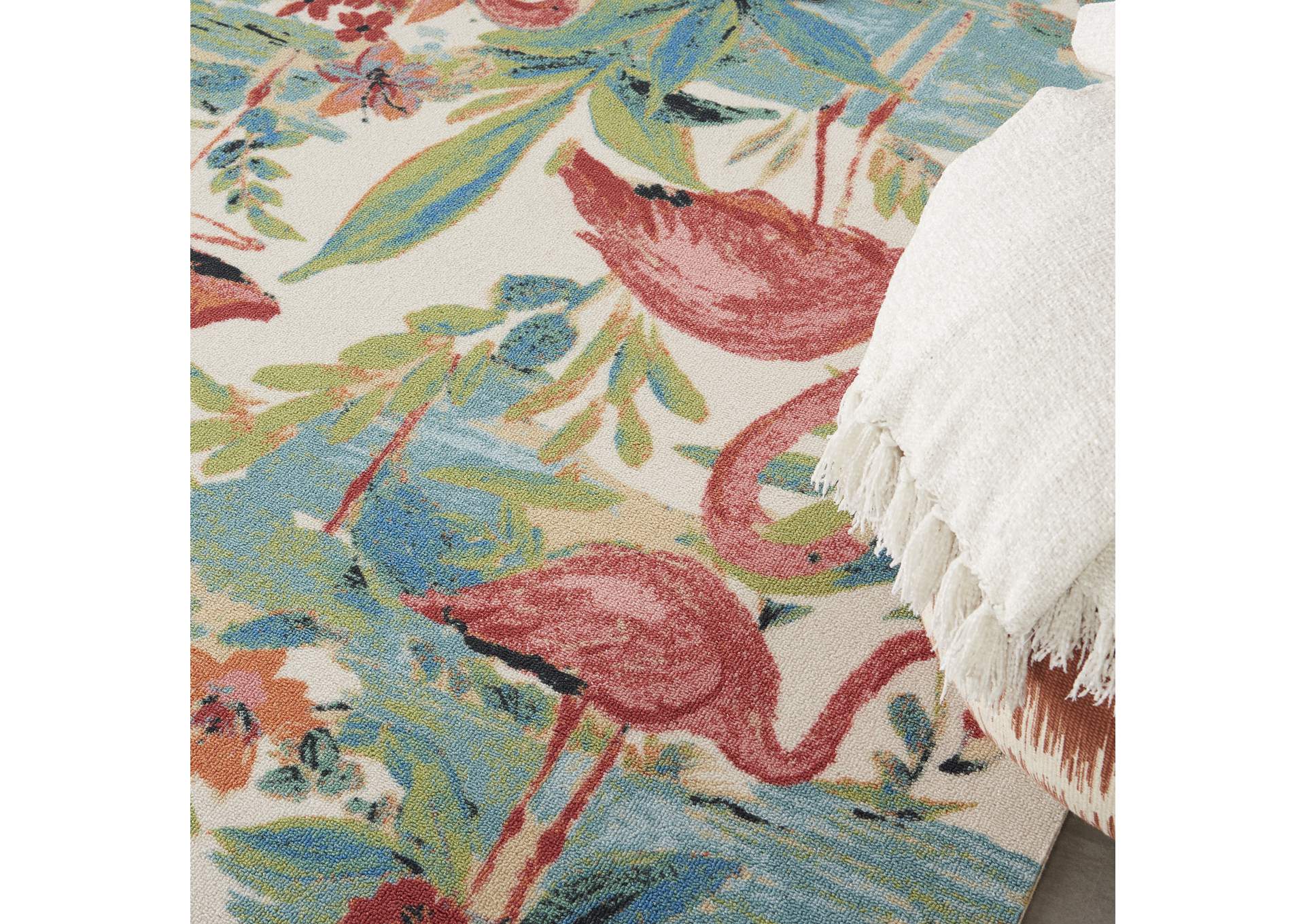 Nourison Wav01/Sun & Shade 5' Square Area Rug,Nourison
