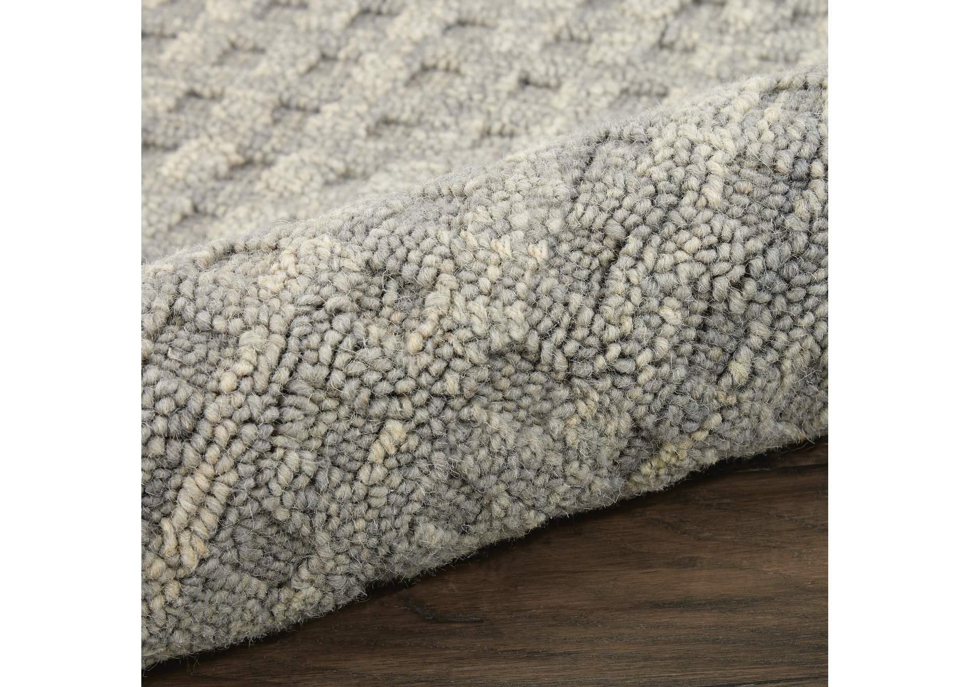 Nourison Marana MNN01 Black 8' Runner Wool Hallway Rug,Nourison
