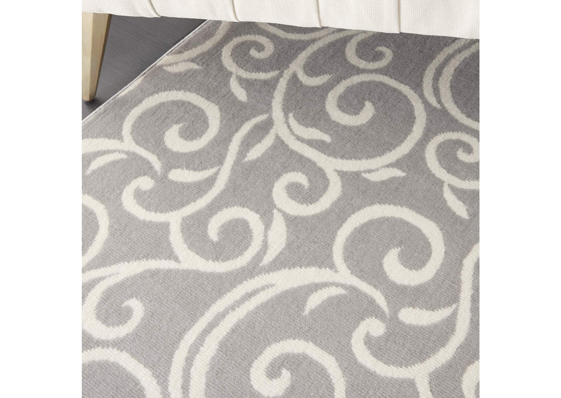 Nourison Grafix GRF19 Grey 8'x10' Large Rug,Nourison