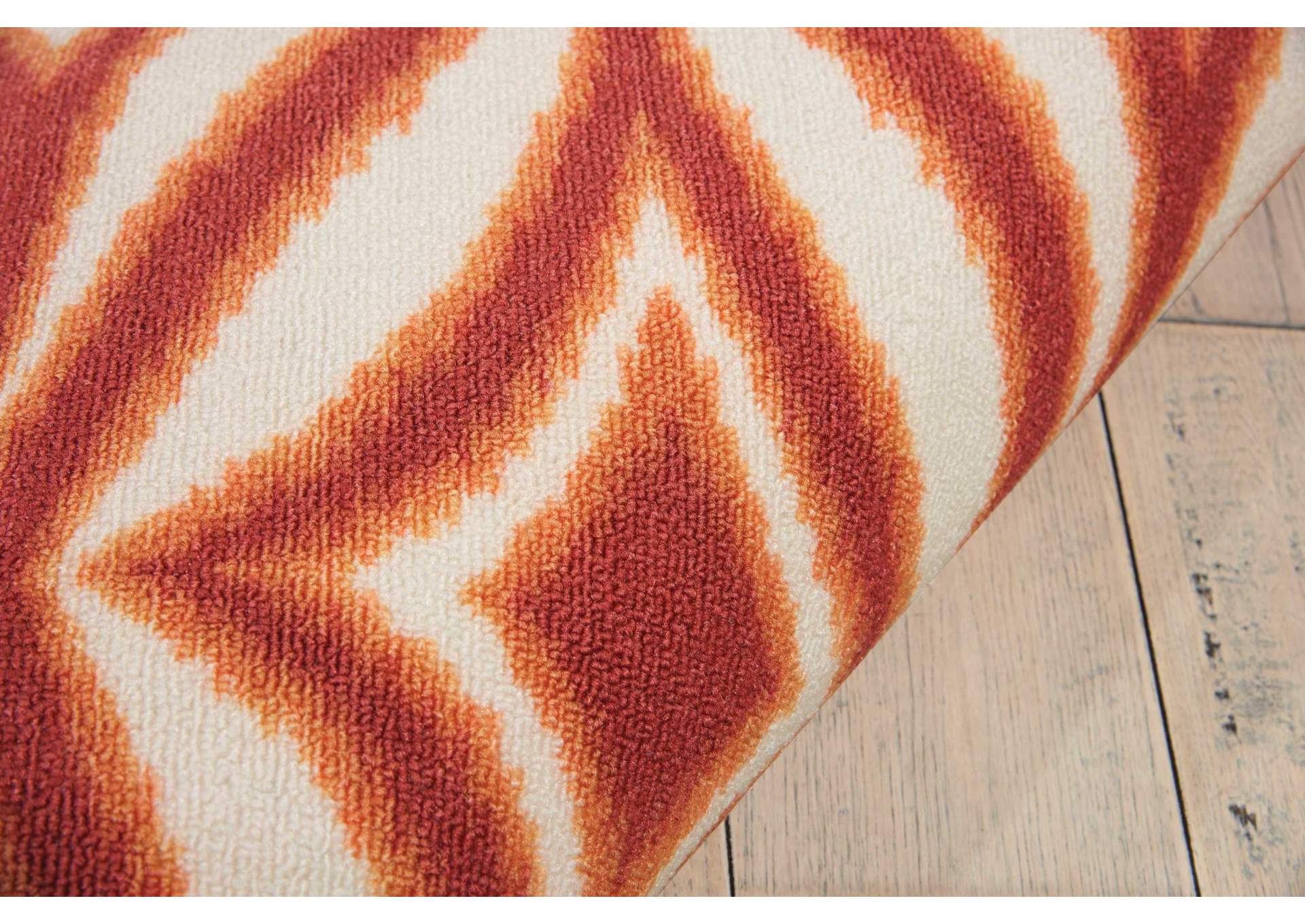 Waverly Sun N Shade SND19 Red 5'x8' Area Rug,Nourison