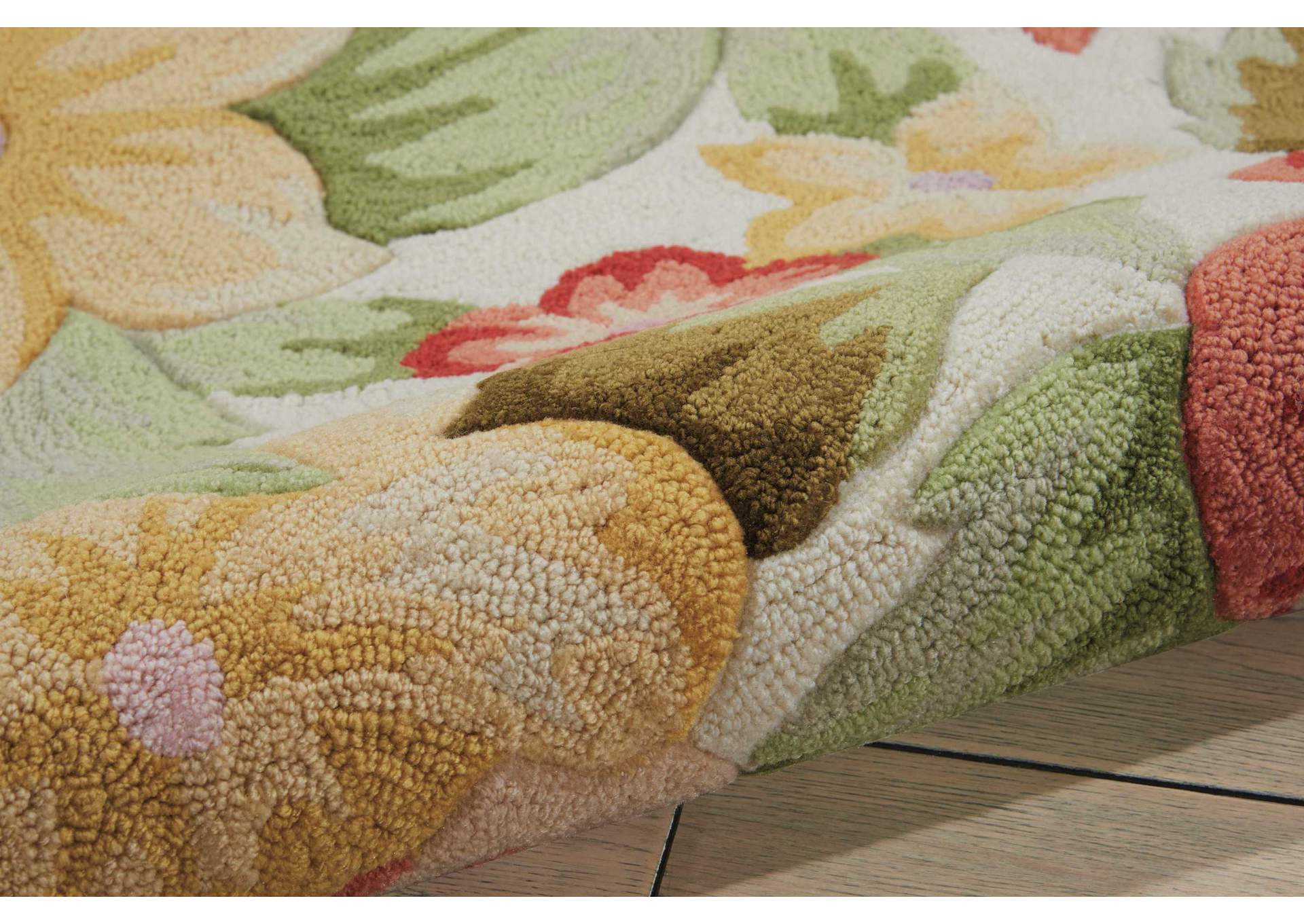 Nourison Fantasy FA17 Beige 3'x5' Area Rug,Nourison