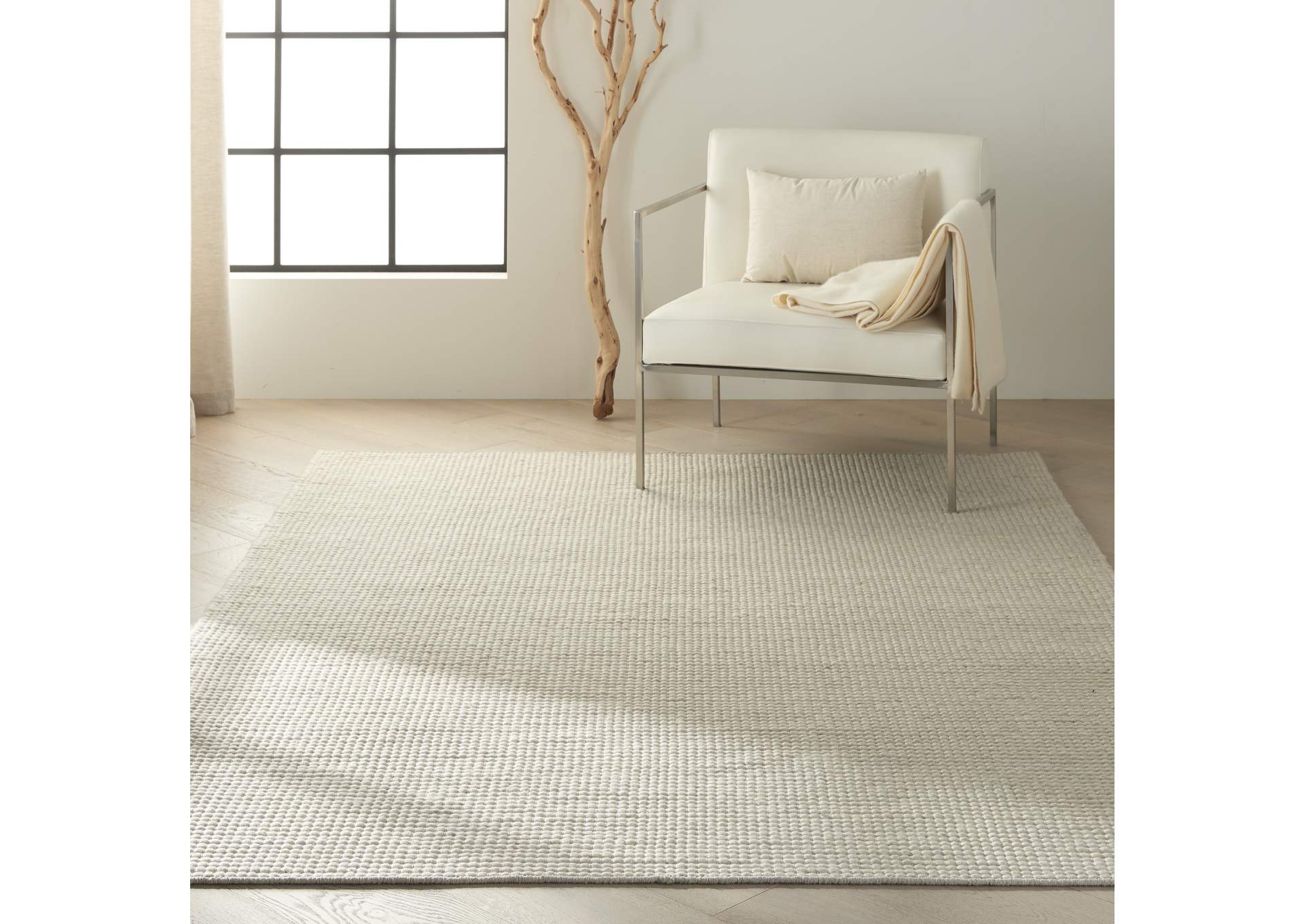 Calvin Klein Home Lowland LOW01 Grey 5'x8' Area Rug,Nourison
