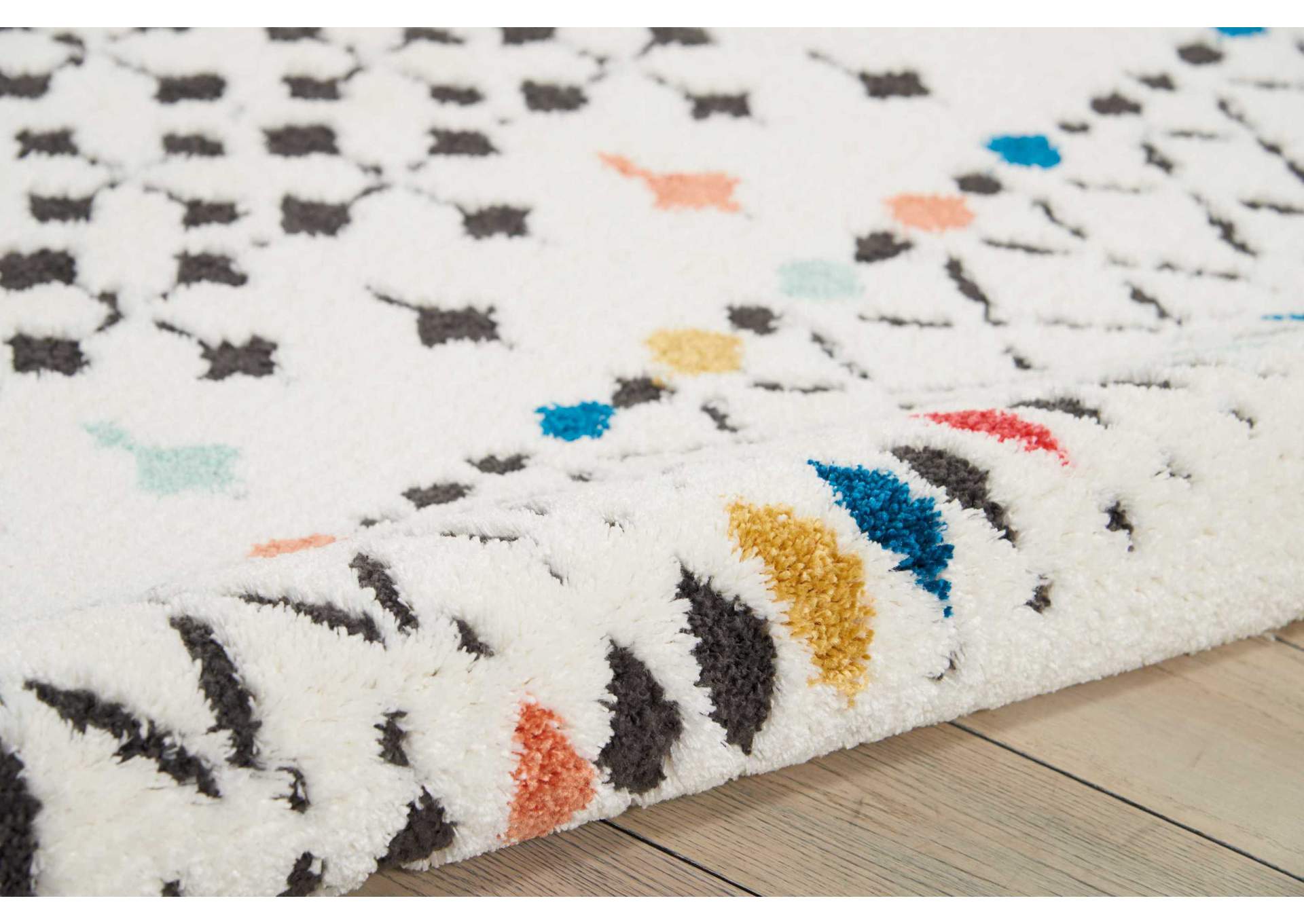 Nourison Kamala DS504 White Multicolor 9'x13' Oversized Rug,Nourison