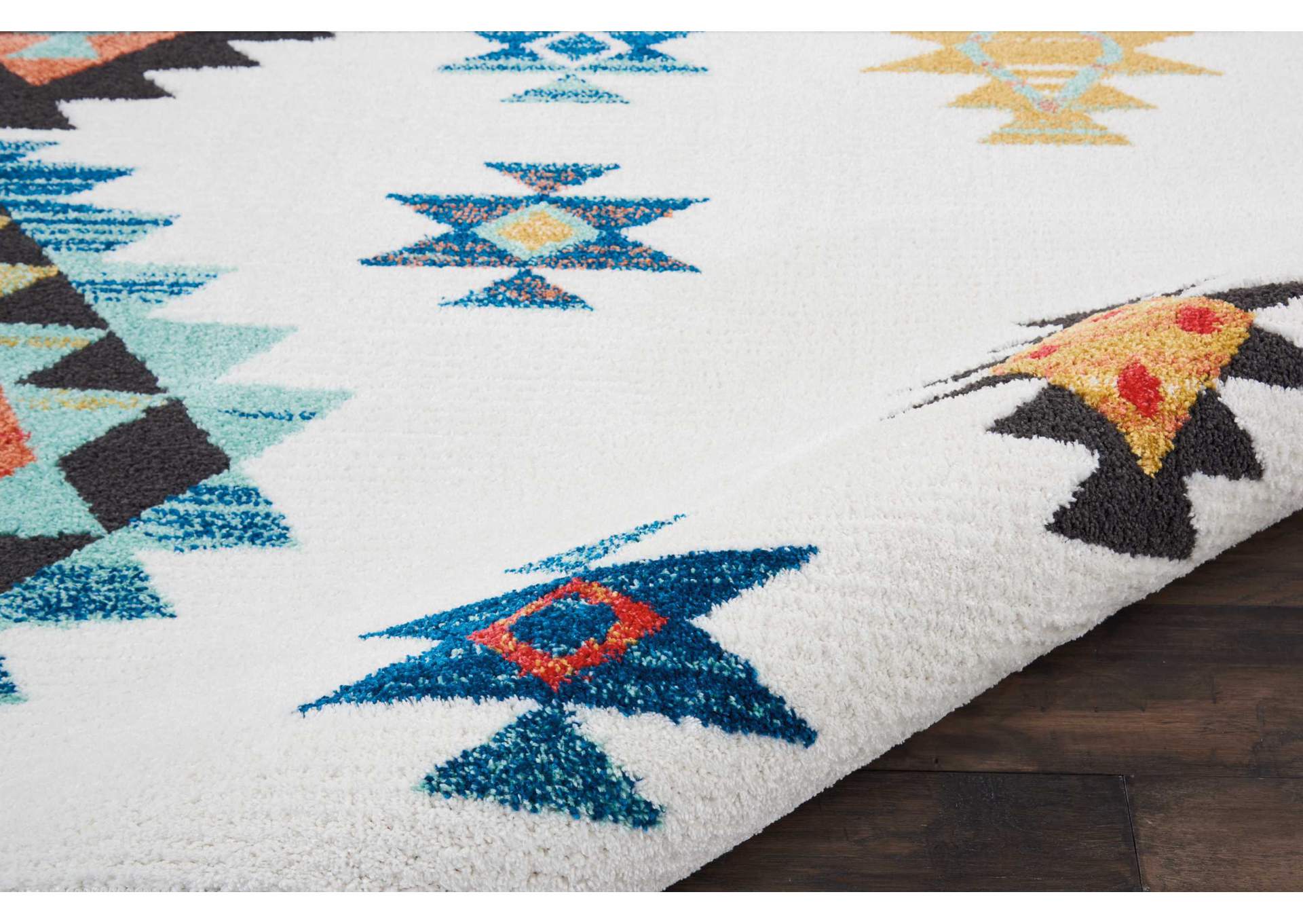 Nourison South Western NAV07 White 9'x13' Oversized Rug,Nourison
