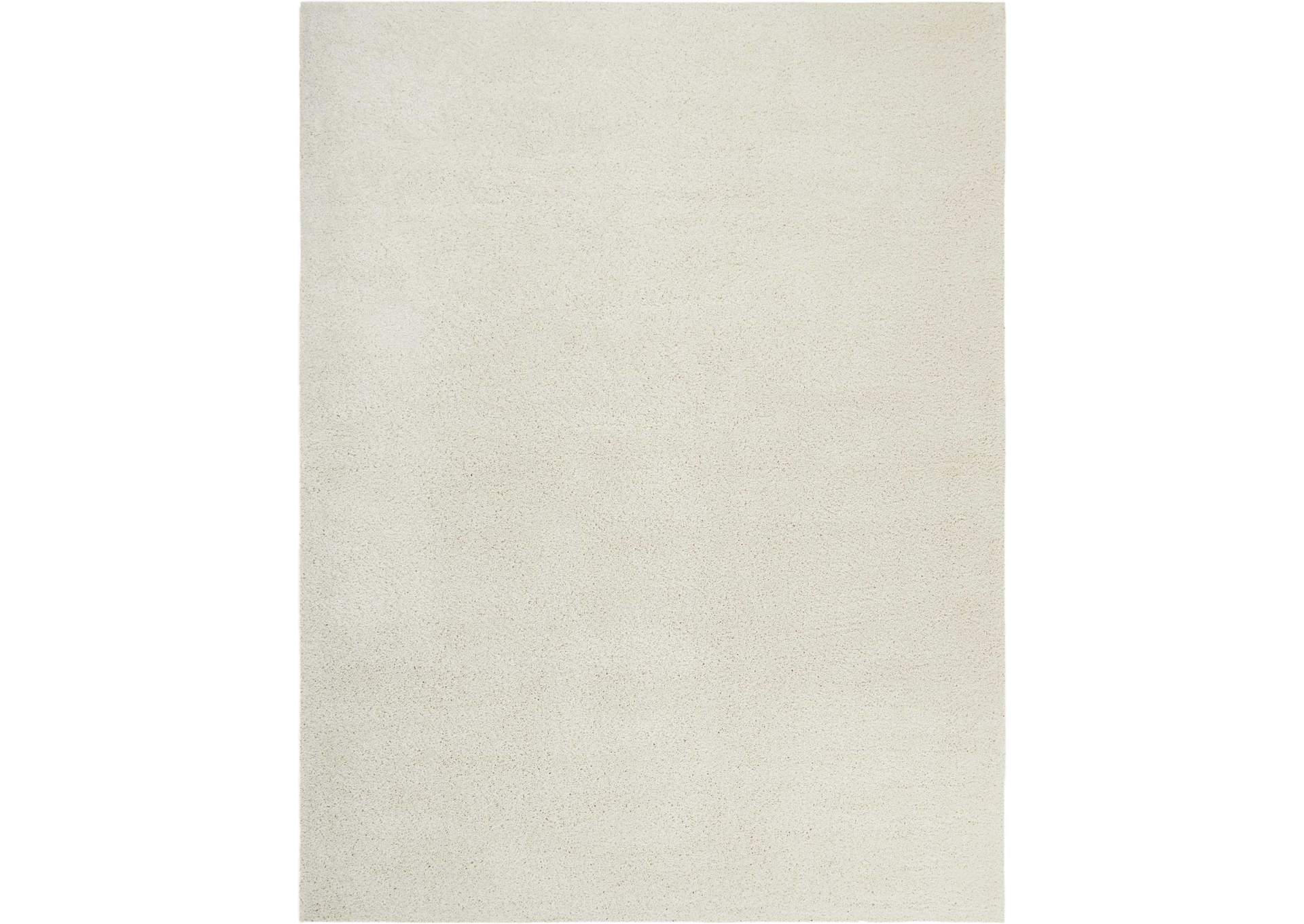 Nourison Malibu Shag MSG01 White 9'x12' Oversized Rug,Nourison