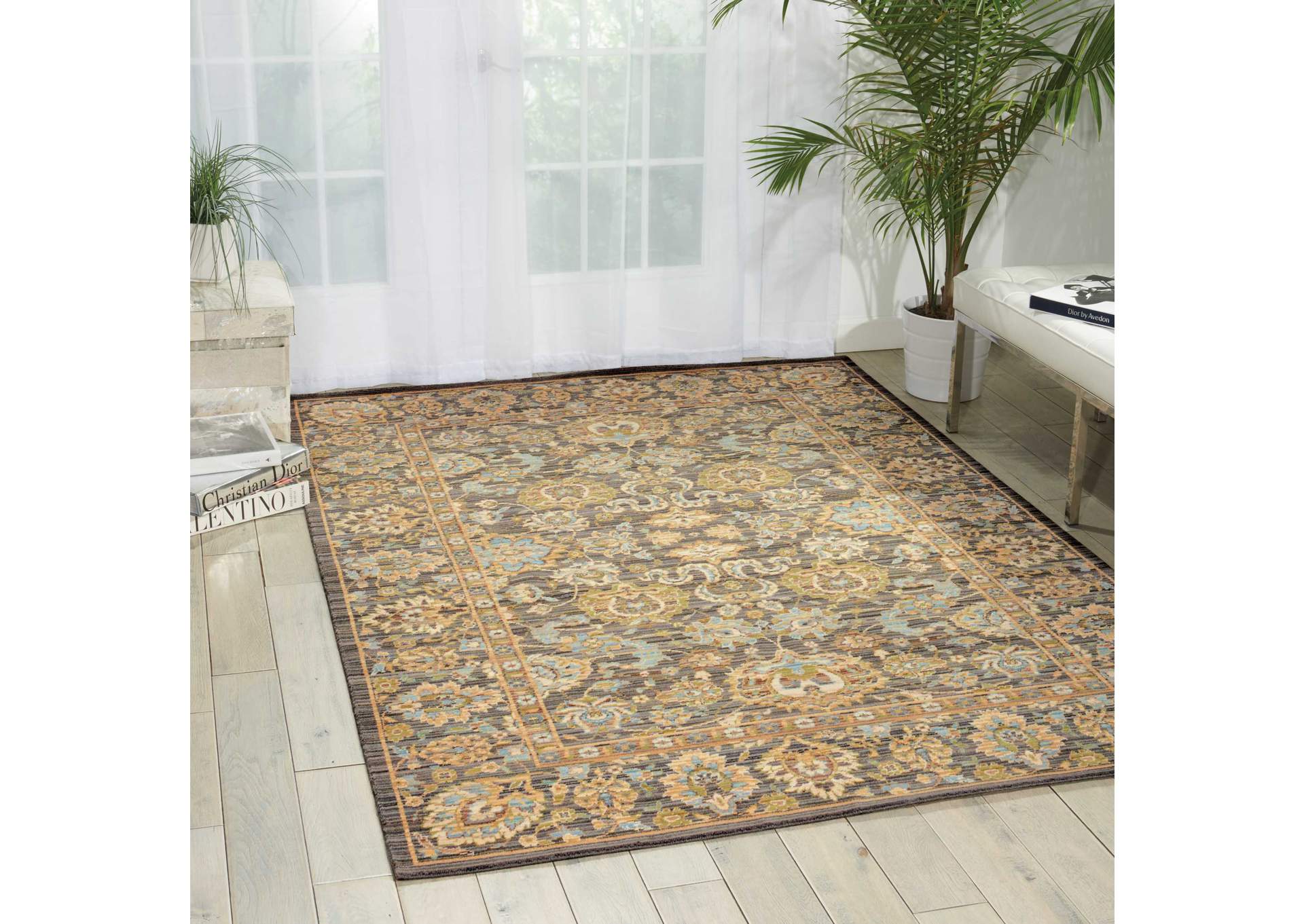 Nourison Timeless TML20 Grey 9'x12' Rug,Nourison
