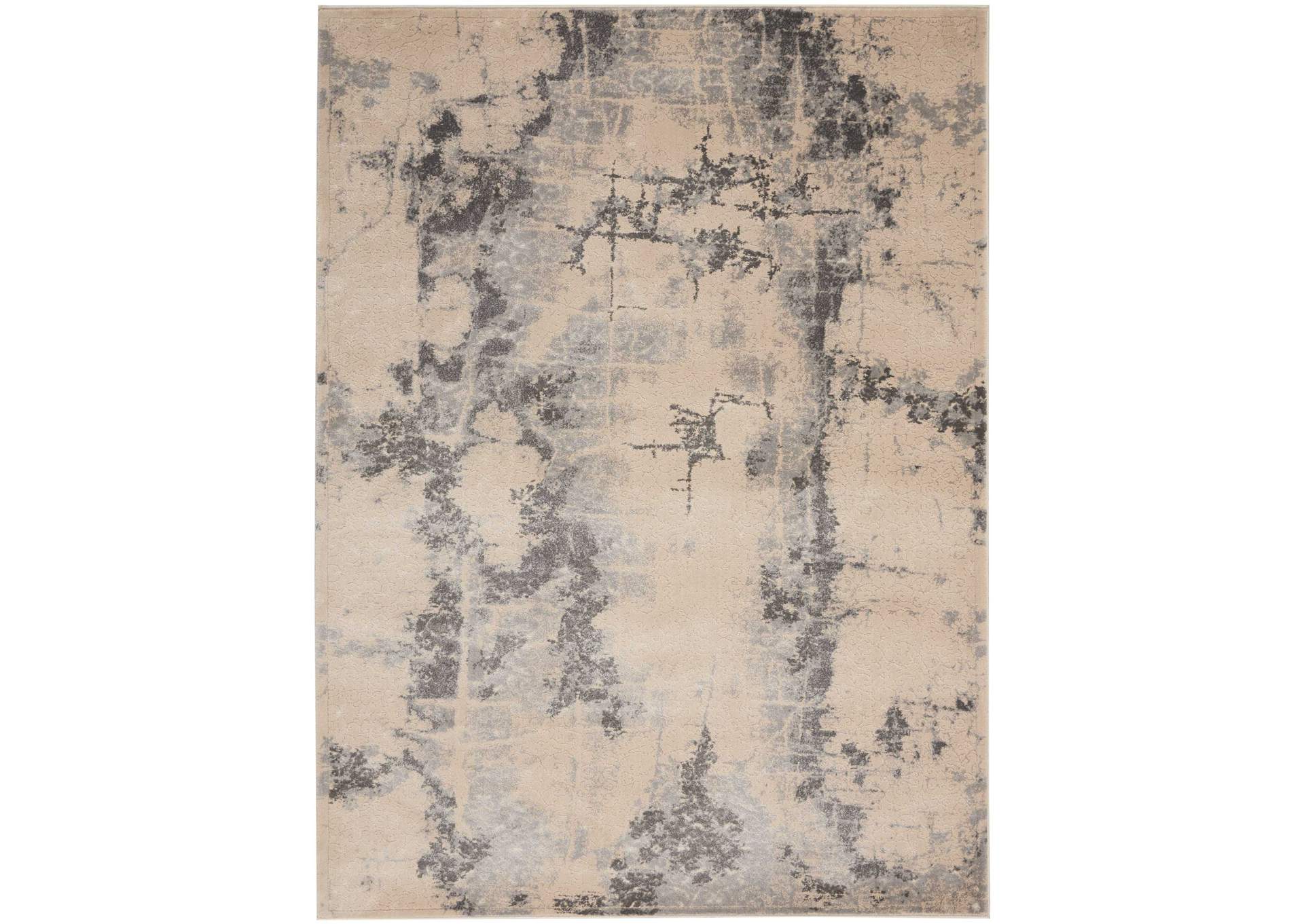 kathy ireland Home Heritage KI354 Beige 5'x7' Area Rug,Nourison
