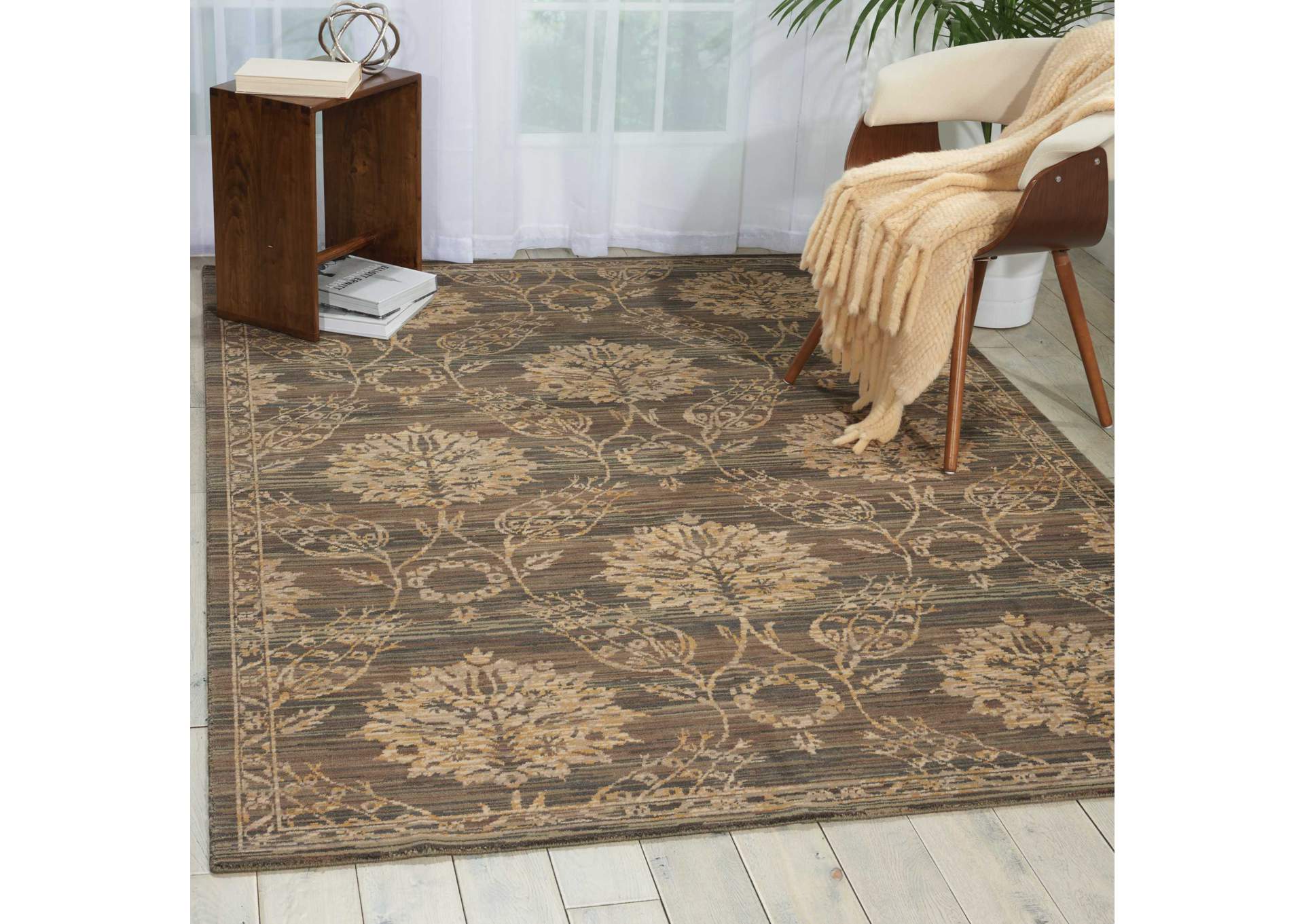 Nourison Silk Elements SKE31 Grey 8'x10' Rug,Nourison