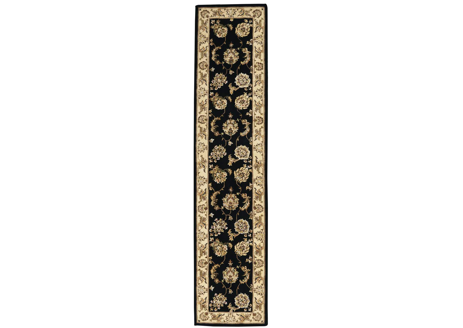 Nourison 2000 12' Runner Black Area Rug,Nourison