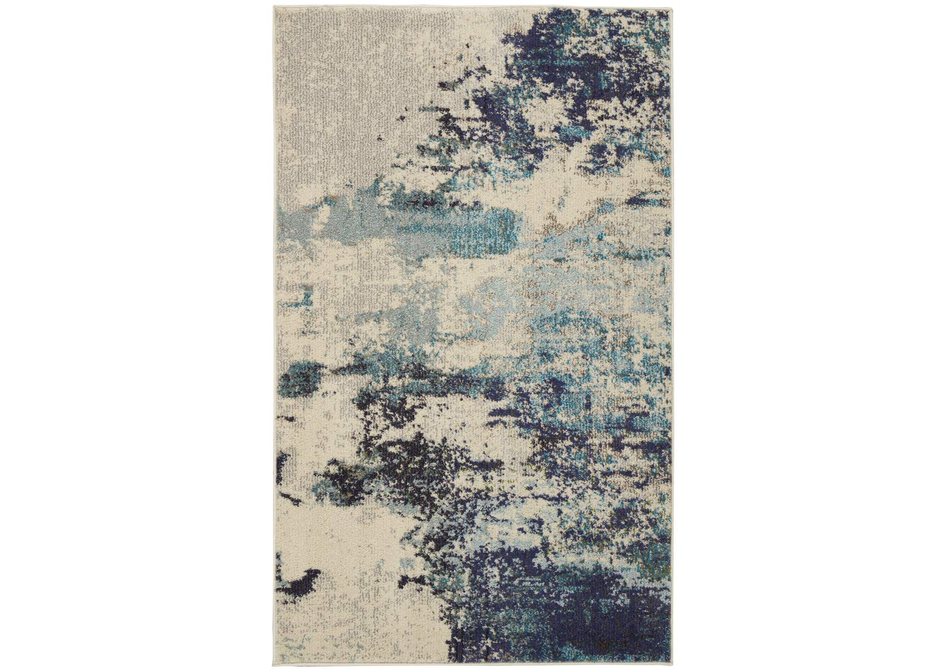 Nourison Celestial CES02 IVTBL 3'x5' Abstract Area Rug,Nourison