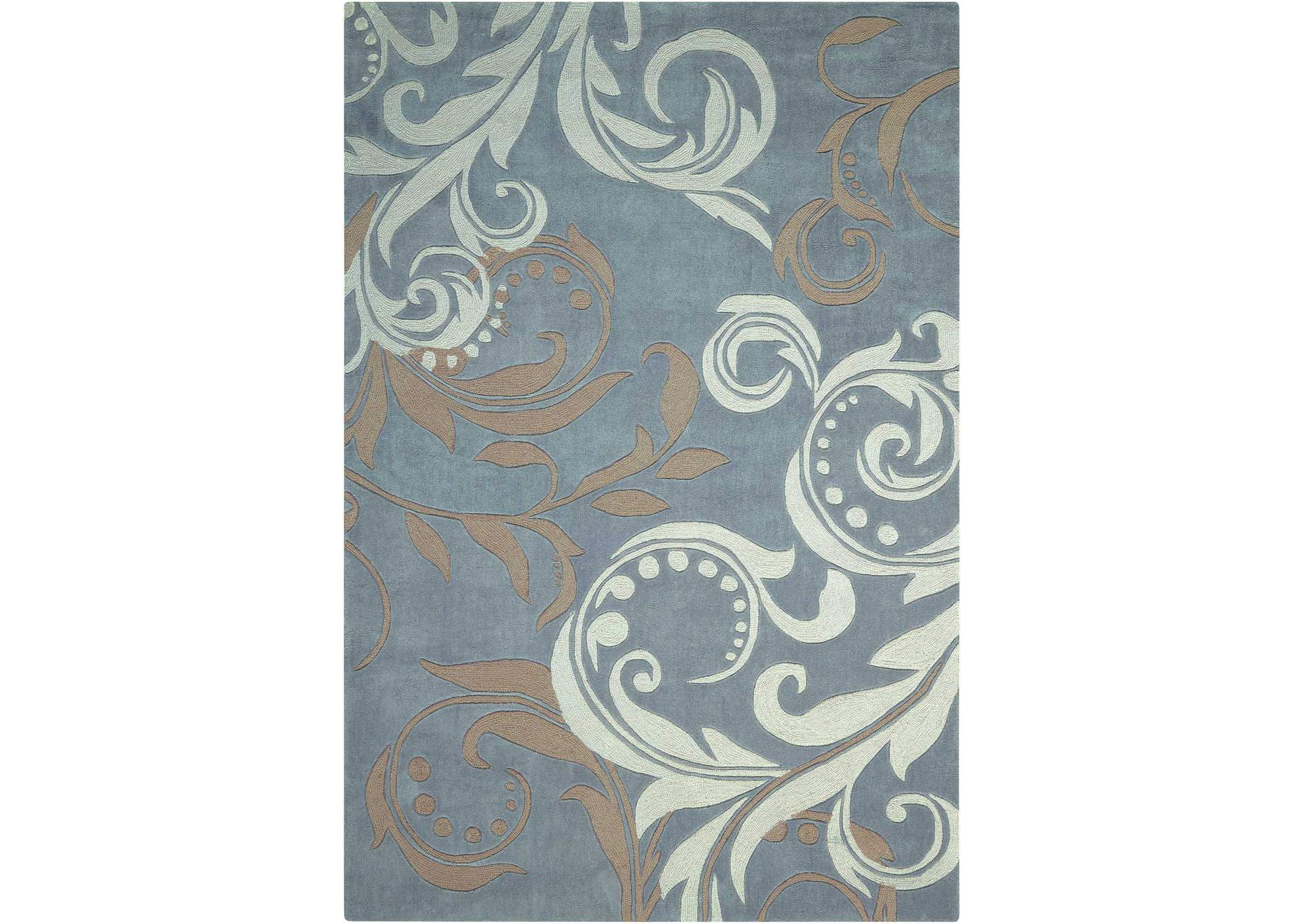 Nourison Contour CON09 Grey 4'x6' Area Rug,Nourison