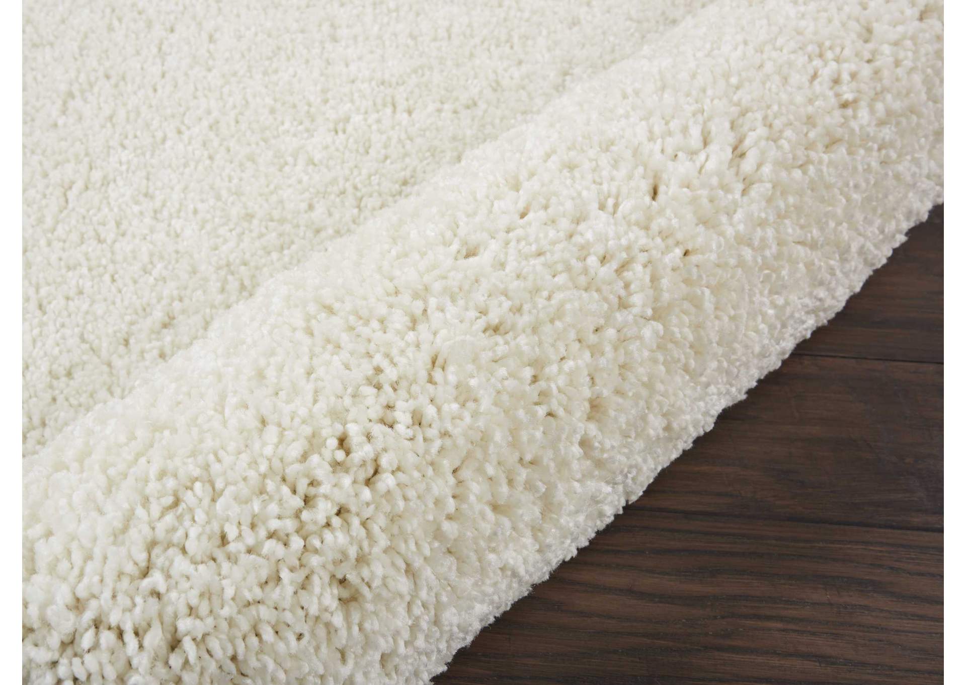 Nourison Malibu Shag MSG01 White 9'x12' Oversized Rug,Nourison
