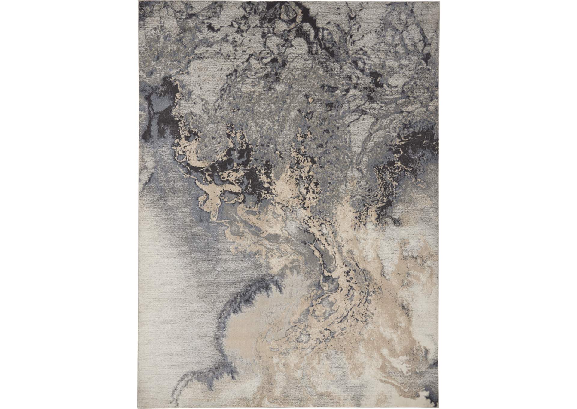 Nourison Maxell MAE08 Grey 9'x13' Oversized Rug,Nourison