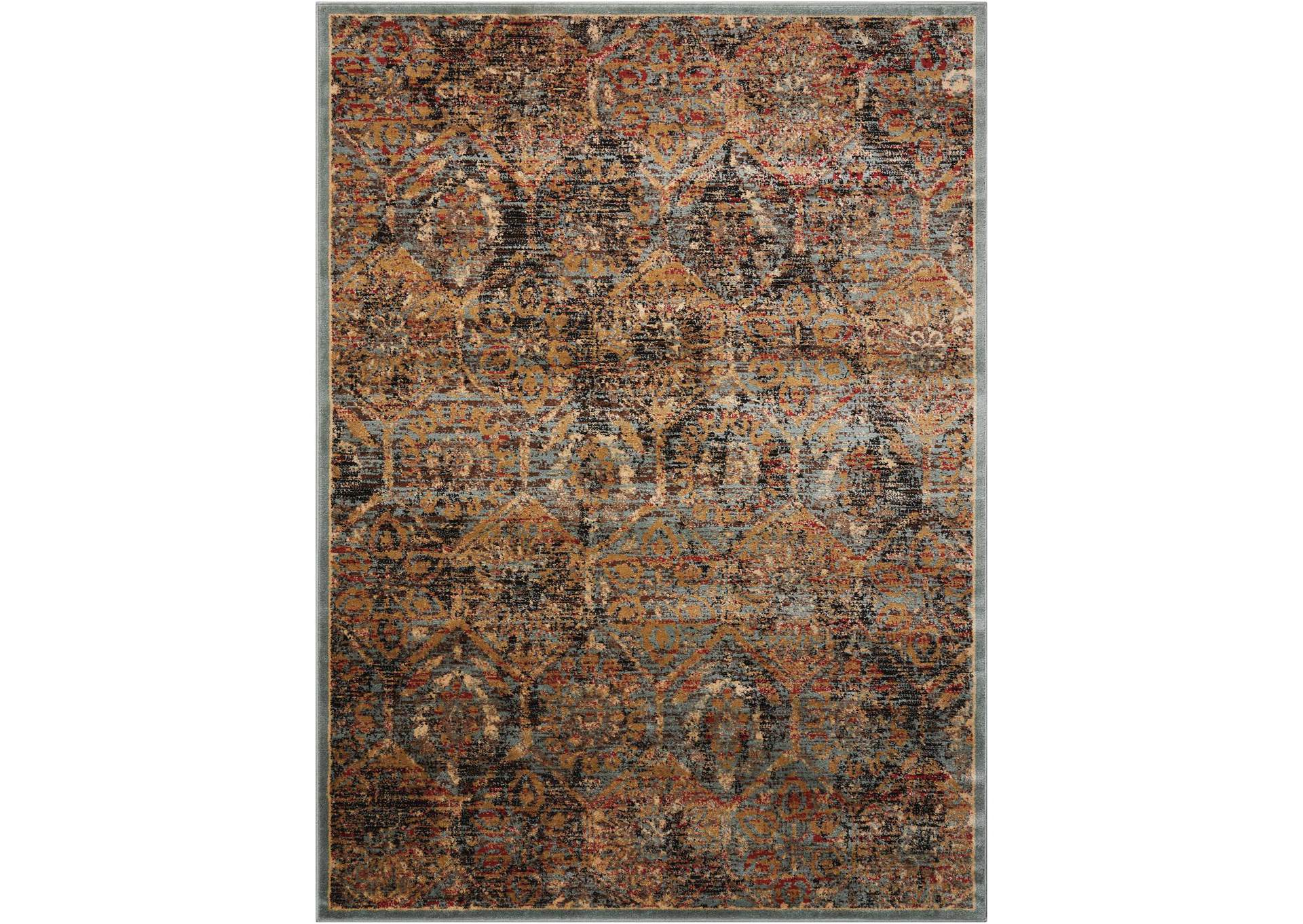 Nourison Delano DEL06 Blue 4'x6' Area Rug,Nourison