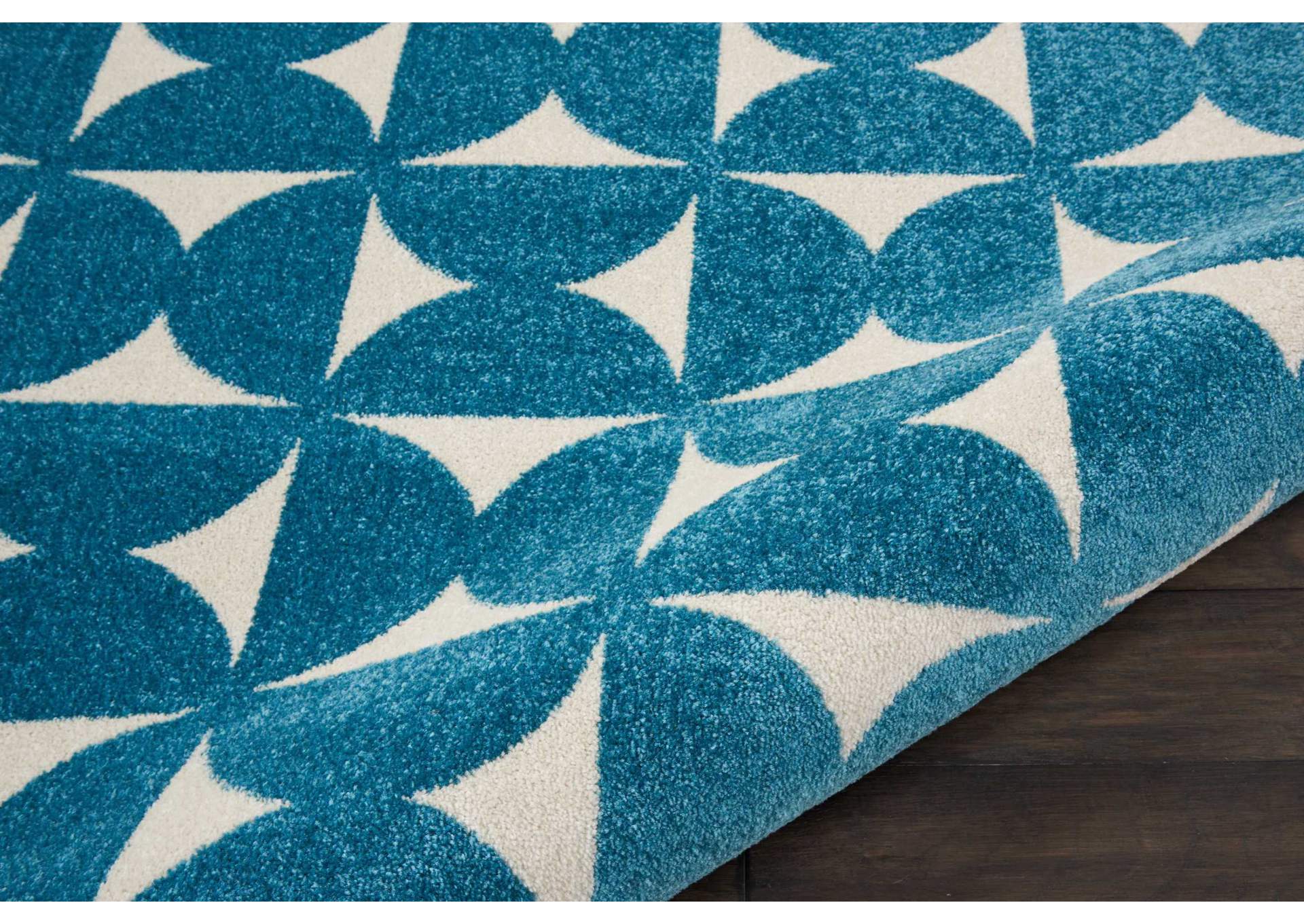 Nourison Harper DS301 Blue 8'x10' Large Rug,Nourison