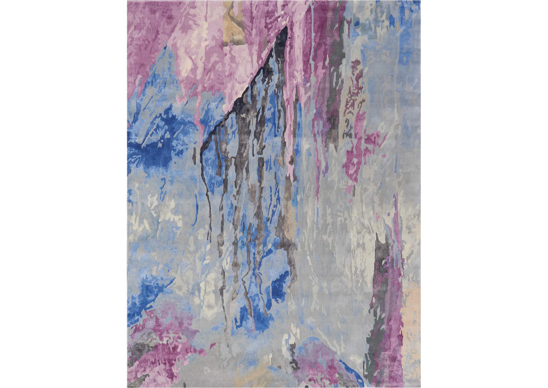 Nourison Prismatic 10'x14' Grey Multicolor Area Rug,Nourison