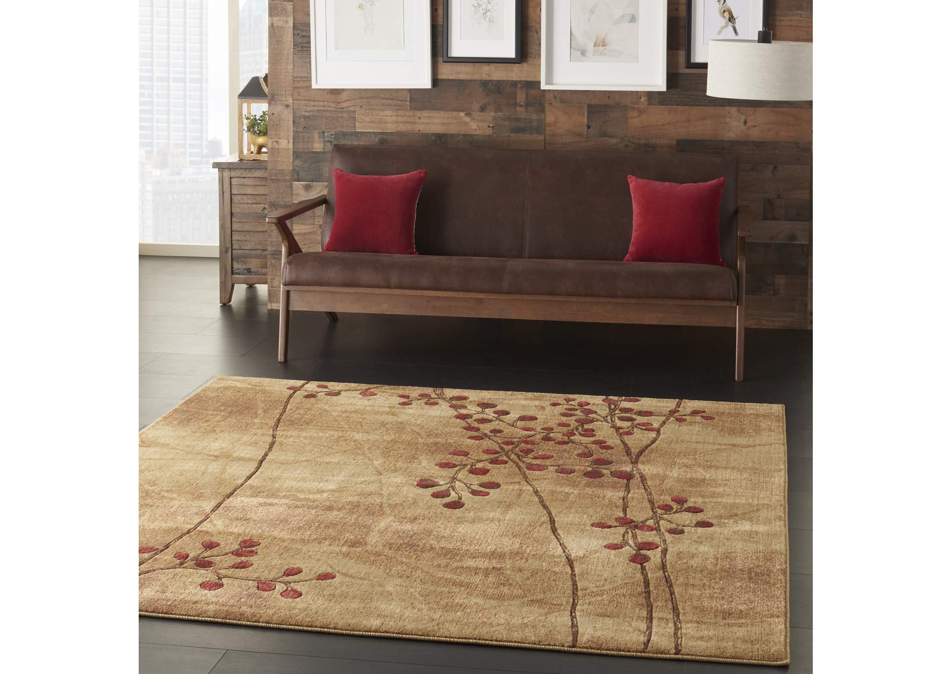 Nourison Somerset ST74 Brown 7' Square Rug,Nourison