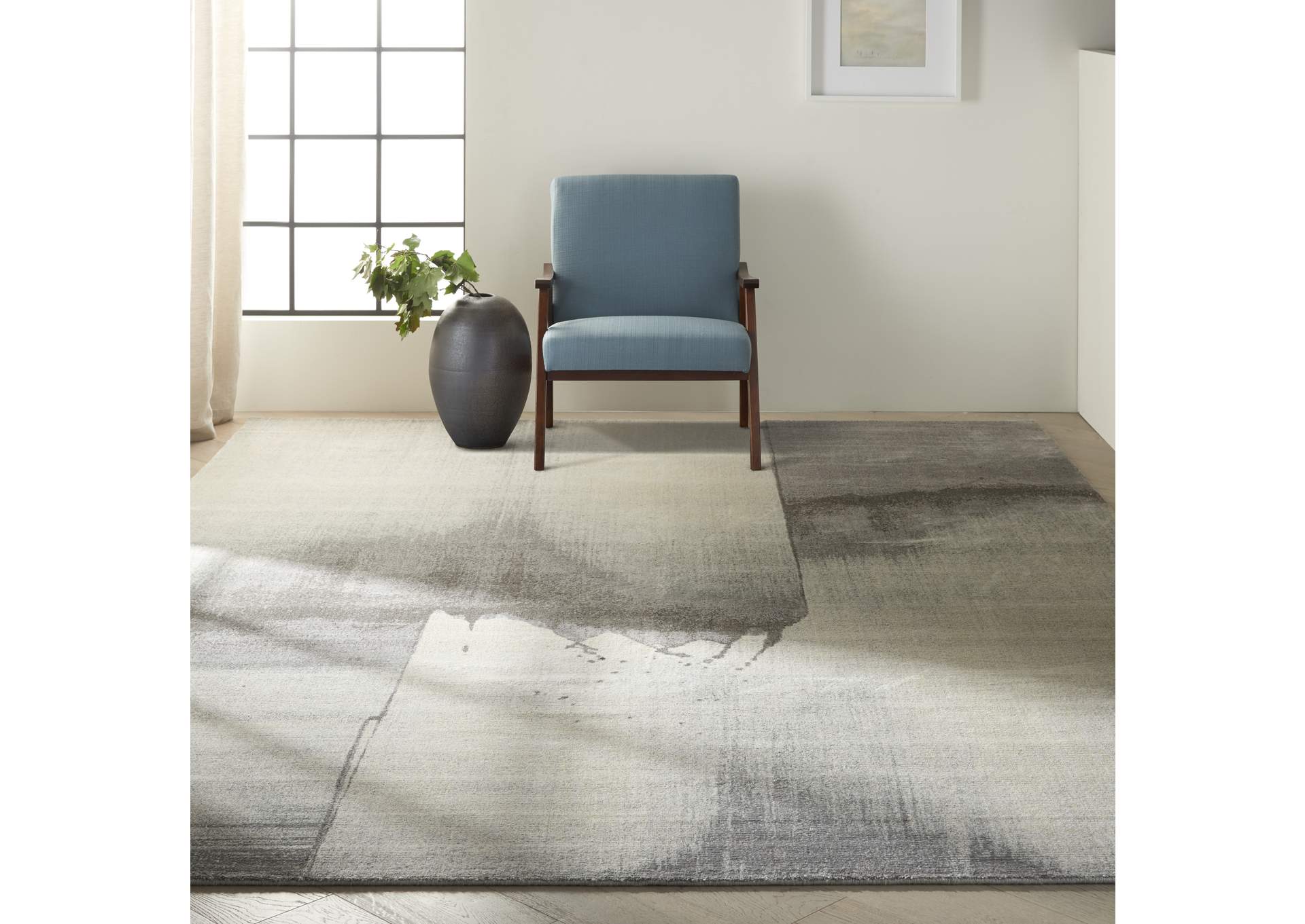 Calvin Klein Home Gradient GDT05 Grey 8'x10' Rug,Nourison