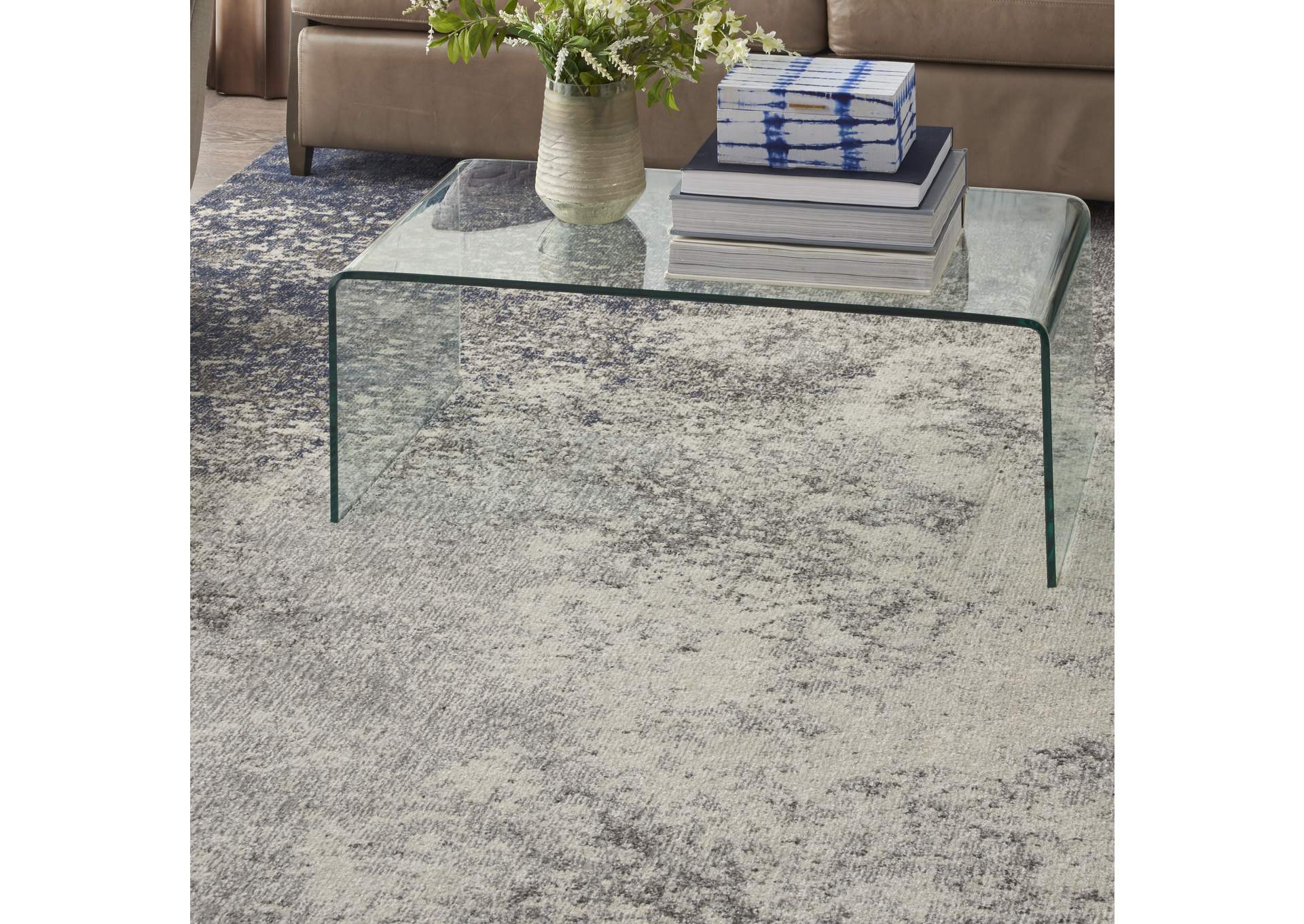 Nourison Passion 8' x 10' Charcoal and Ivory Area Rug,Nourison