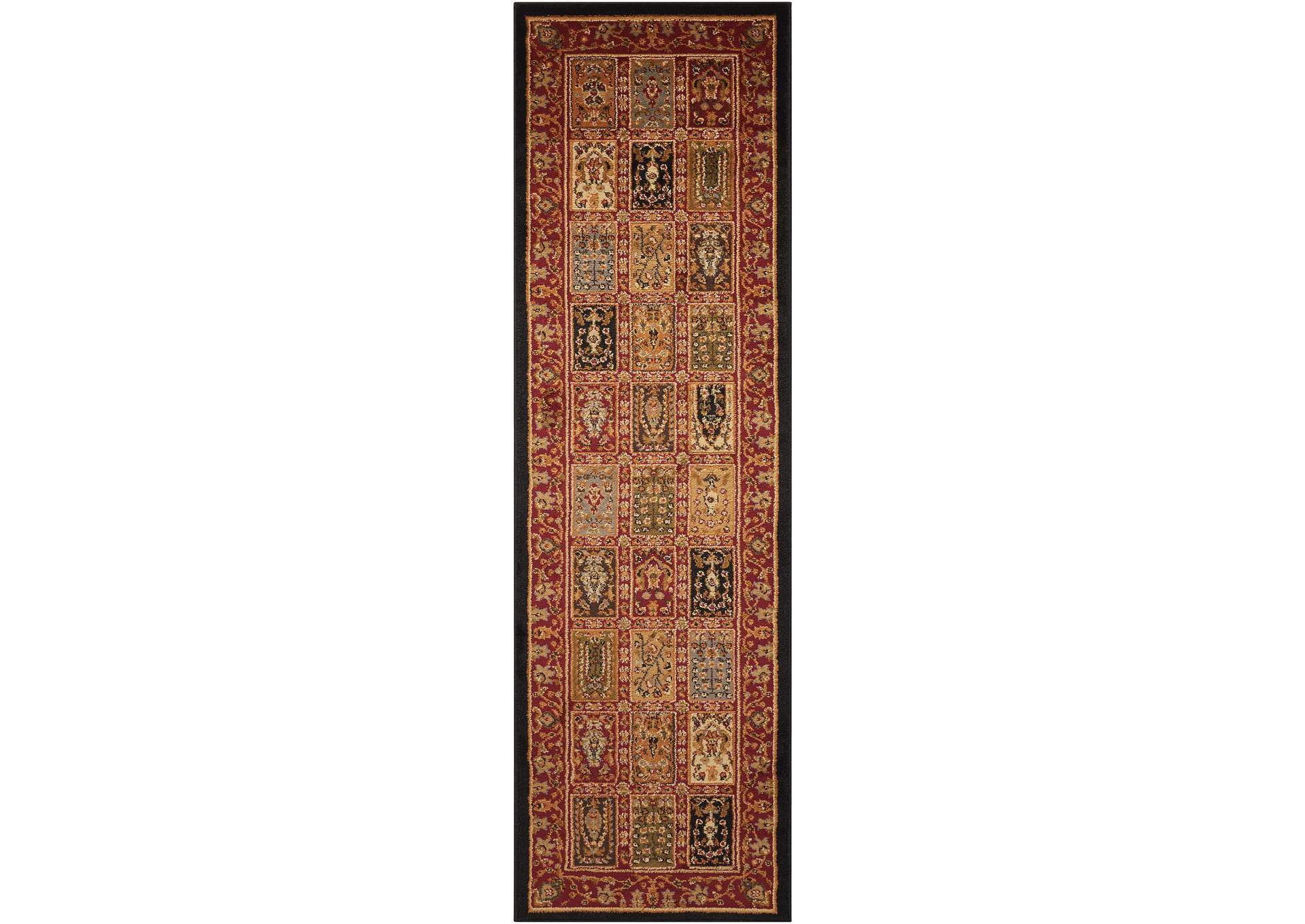 Nourison Paramount PAR07 Multicolor 7' Runner Hallway Rug,Nourison