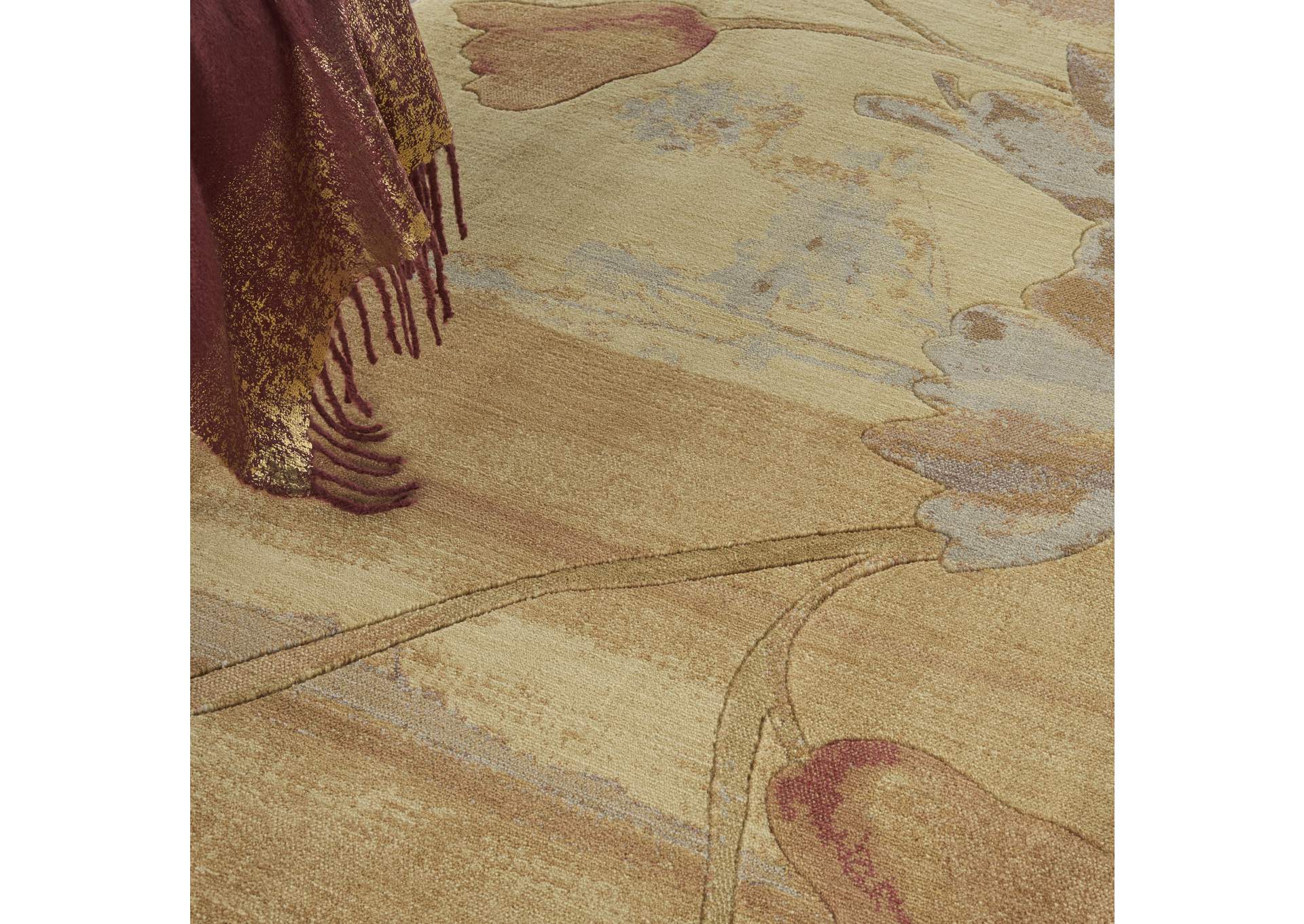Nourison Somerset ST18 Beige 8' Round Rug,Nourison